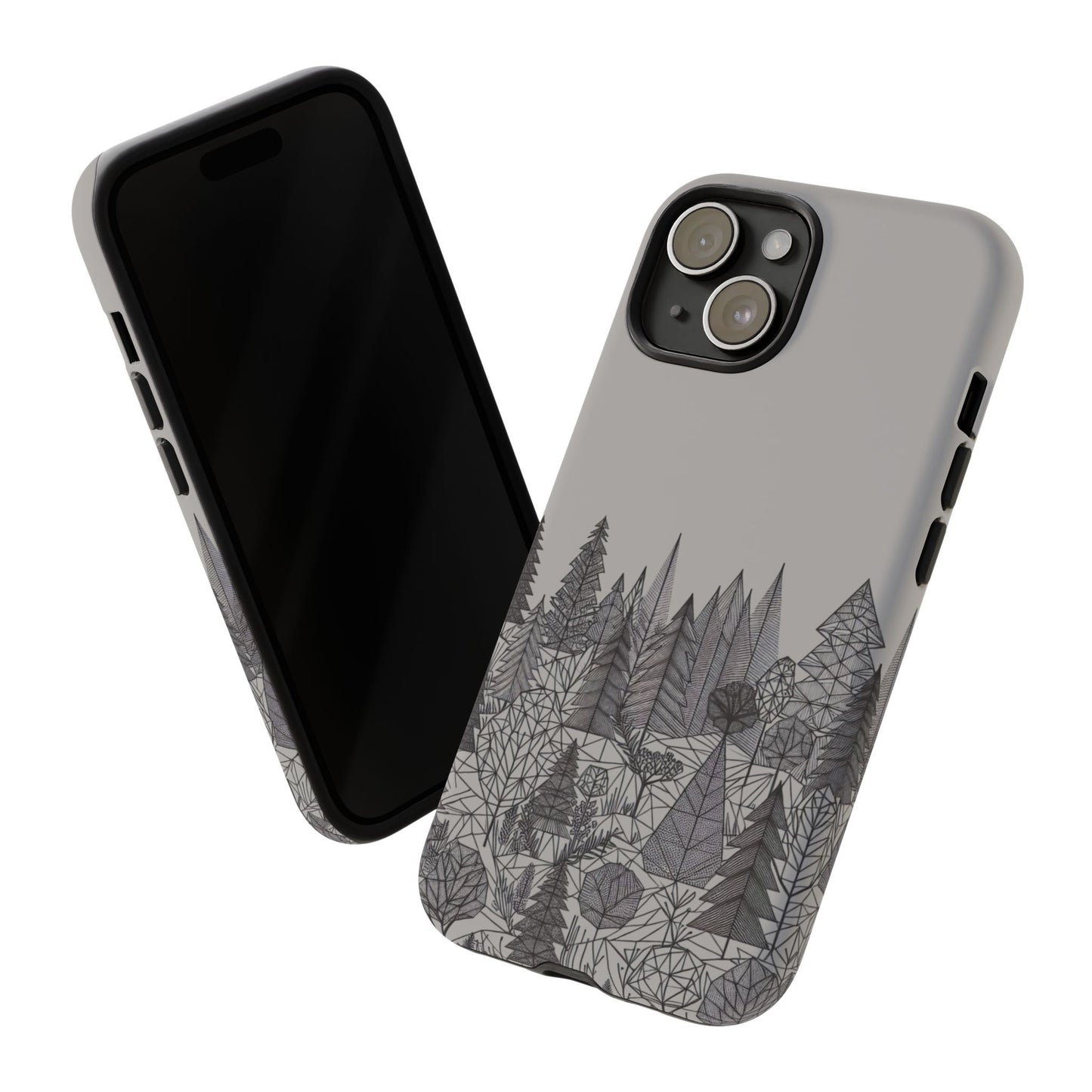 Geometric Monochrome Woodland Ultra-Tough Phone Case