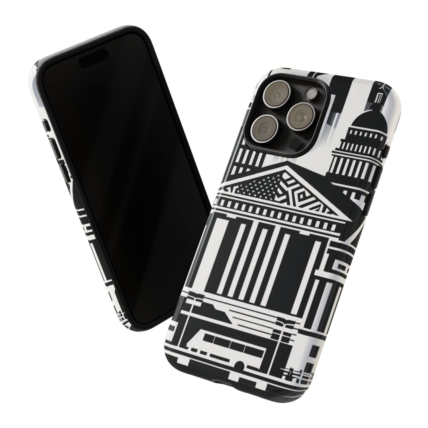 Monochrome City Buildings Ultra-Tough Phone Case