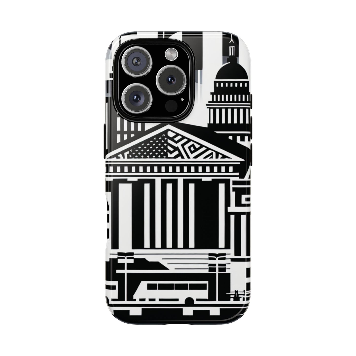 Monochrome City Buildings Ultra-Tough Phone Case