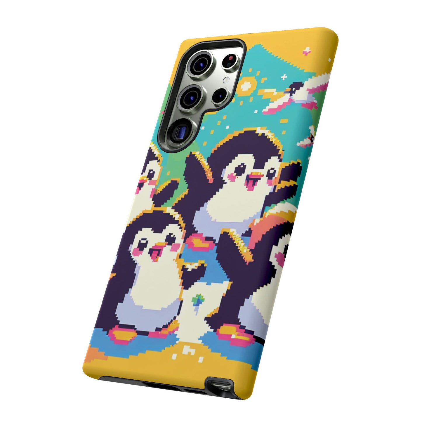 Cute Pixel Penguin Ultra-Tough Phone Case