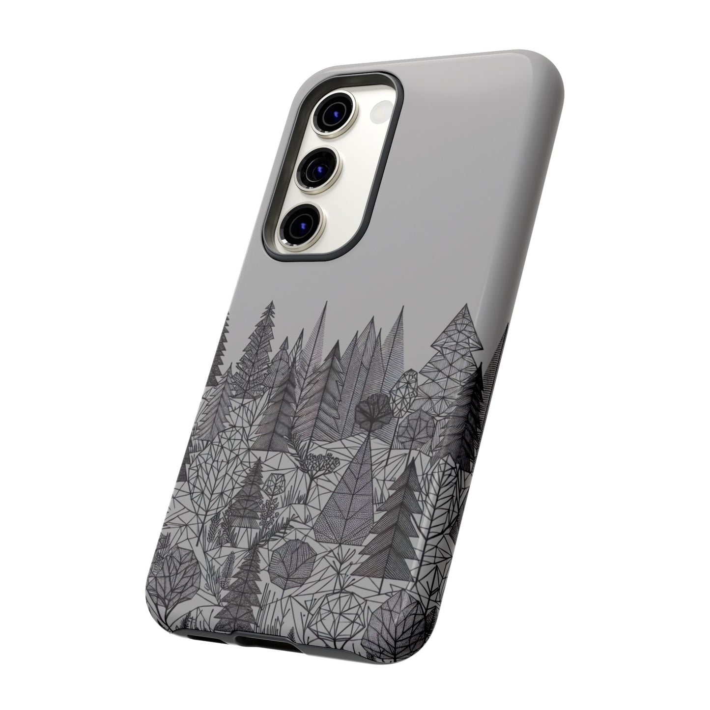 Geometric Monochrome Woodland Ultra-Tough Phone Case