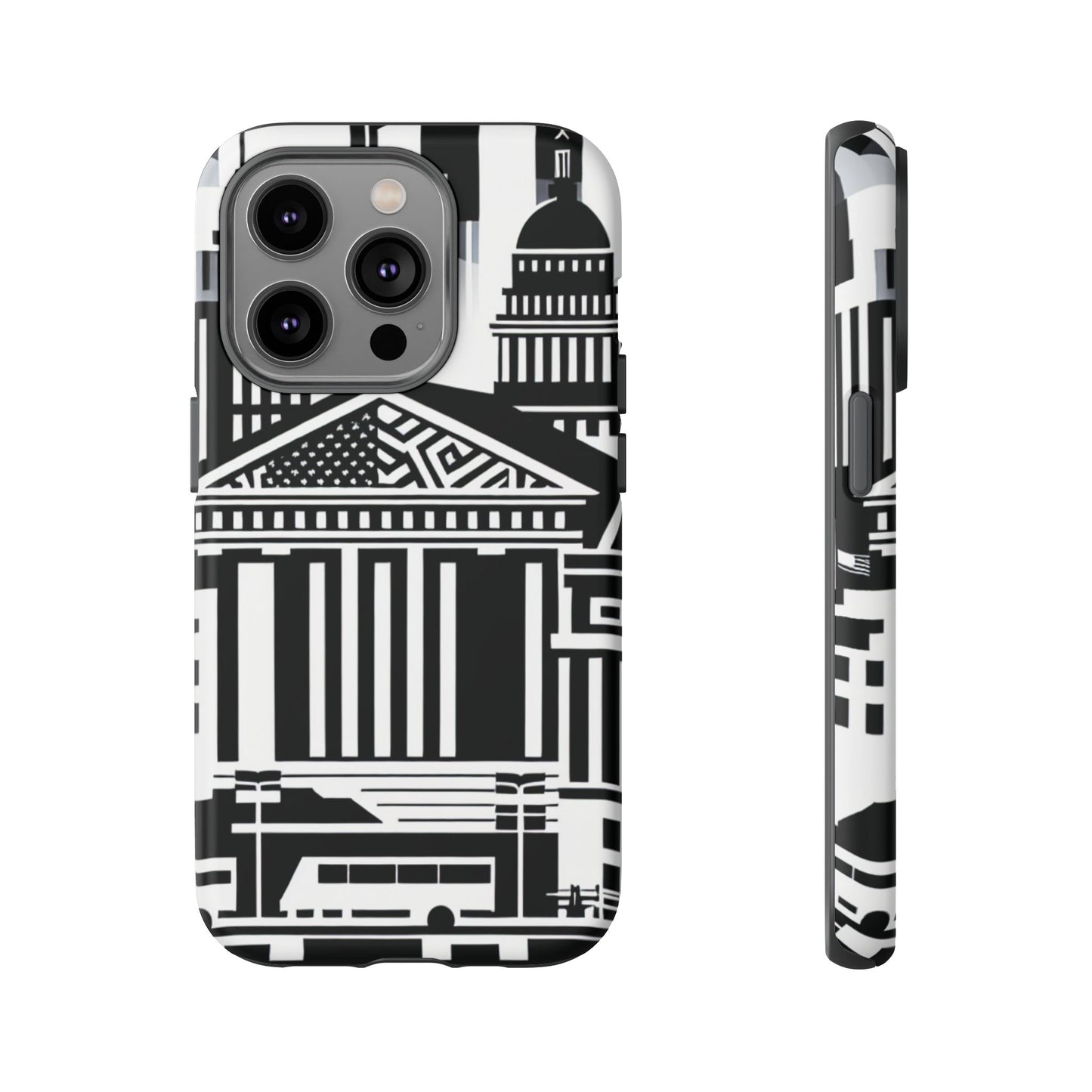 Monochrome City Buildings Ultra-Tough Phone Case