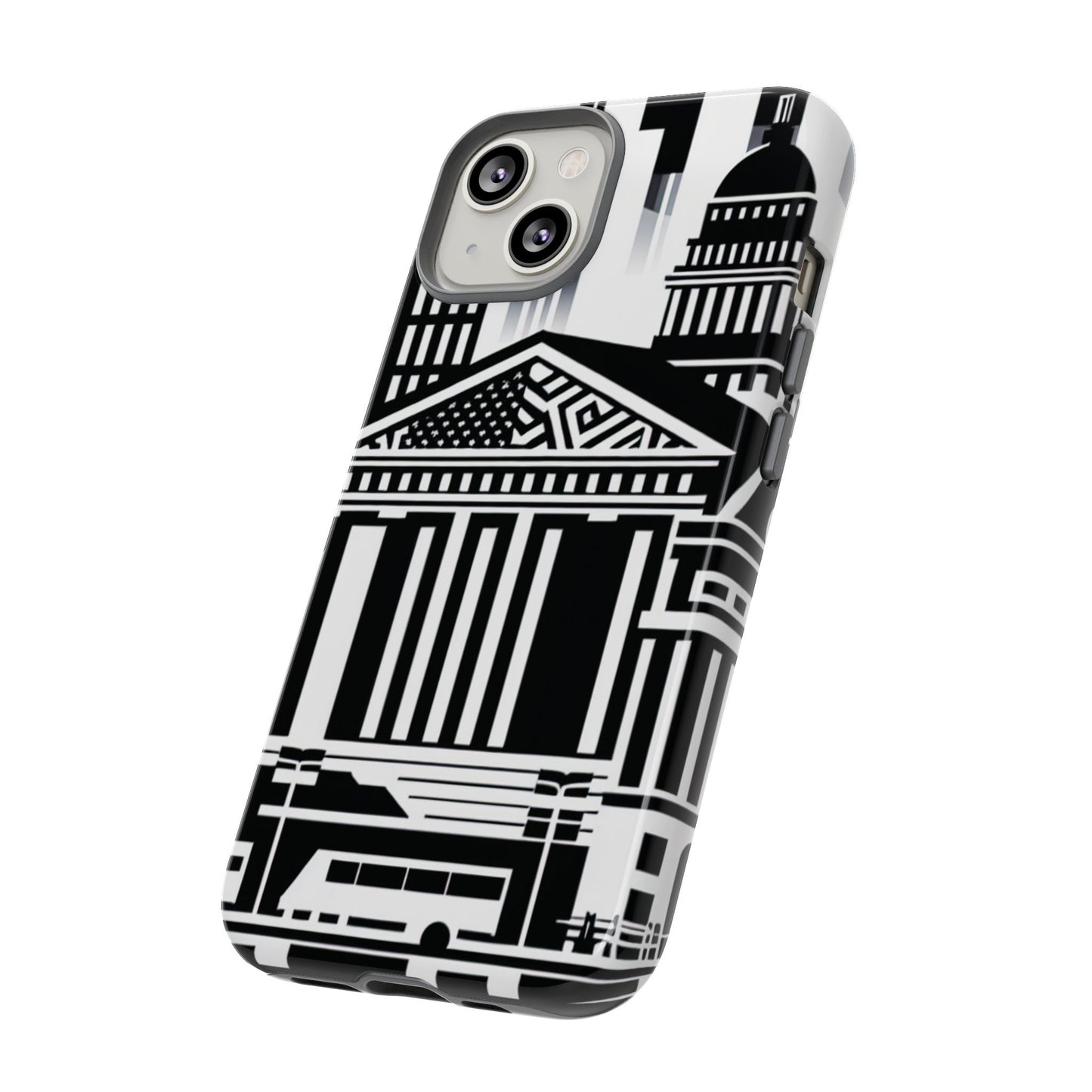 Monochrome City Buildings Ultra-Tough Phone Case