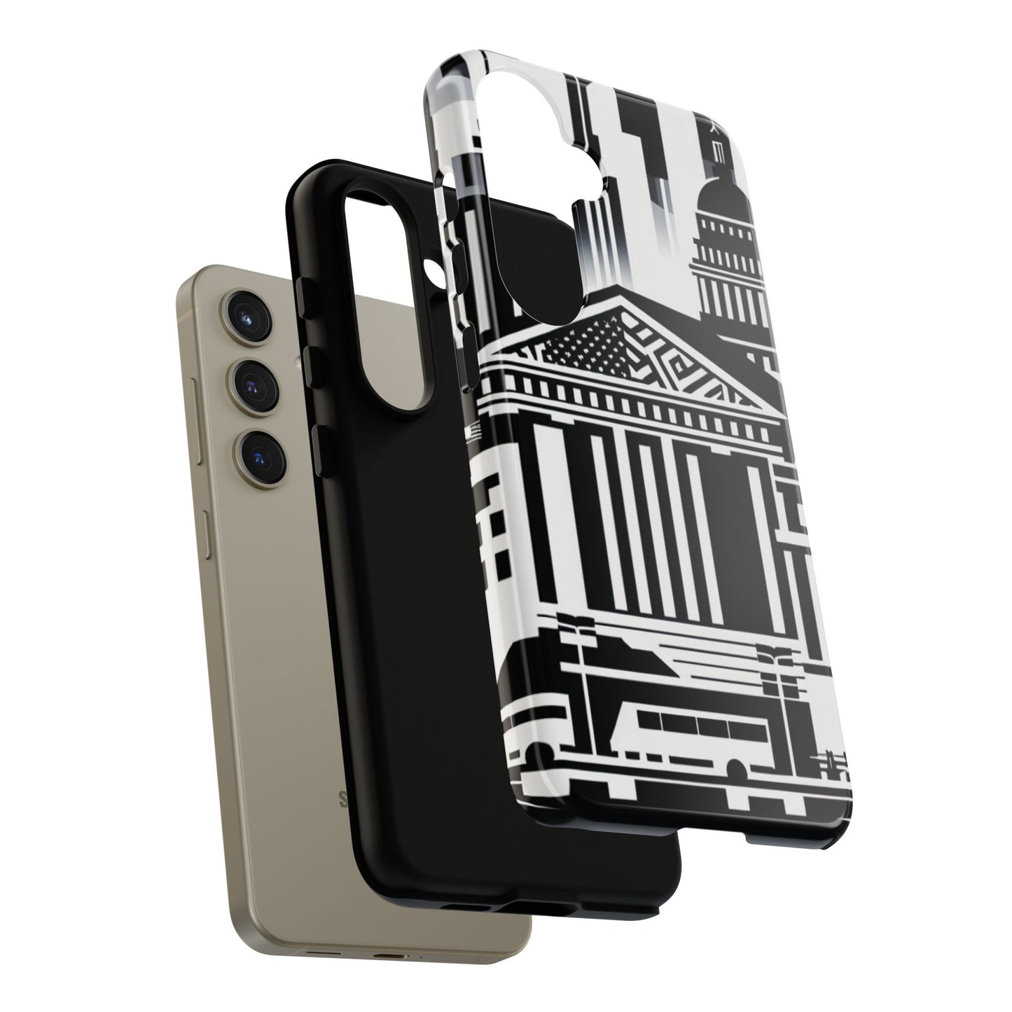 Monochrome City Buildings Ultra-Tough Phone Case