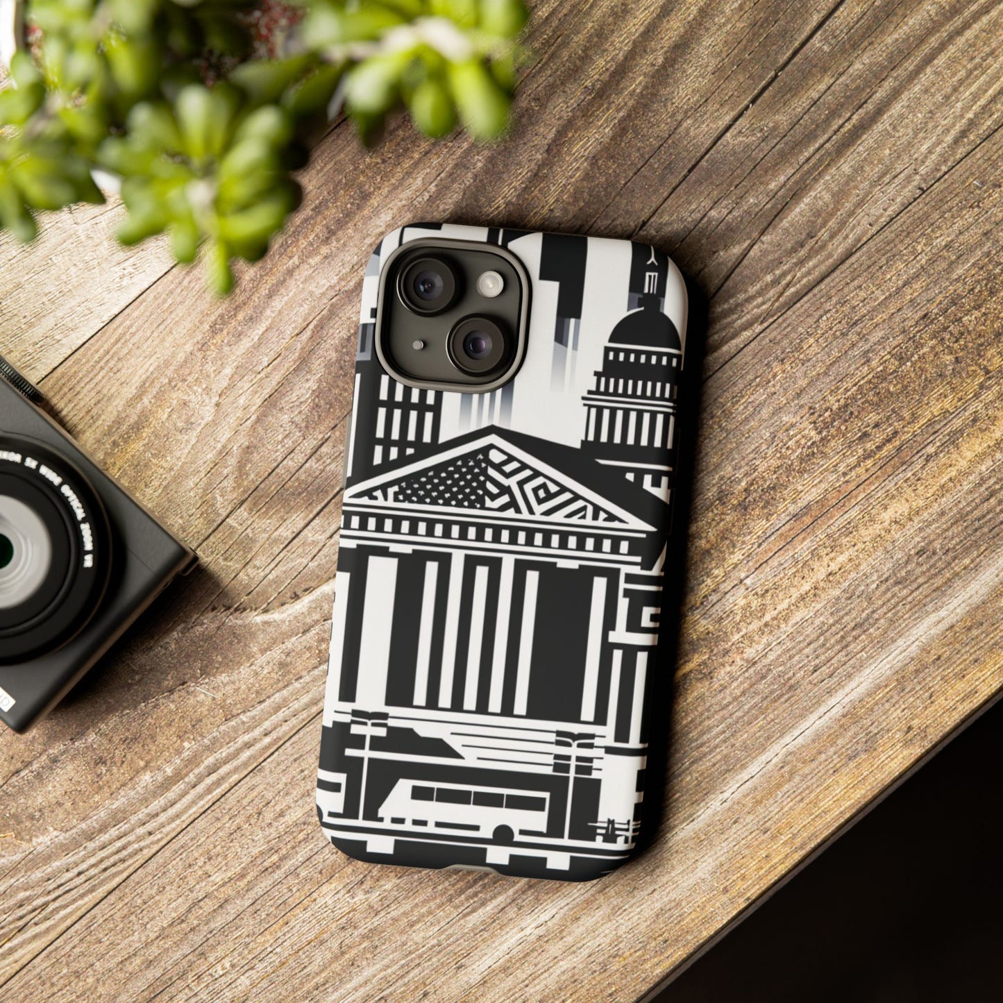 Monochrome City Buildings Ultra-Tough Phone Case