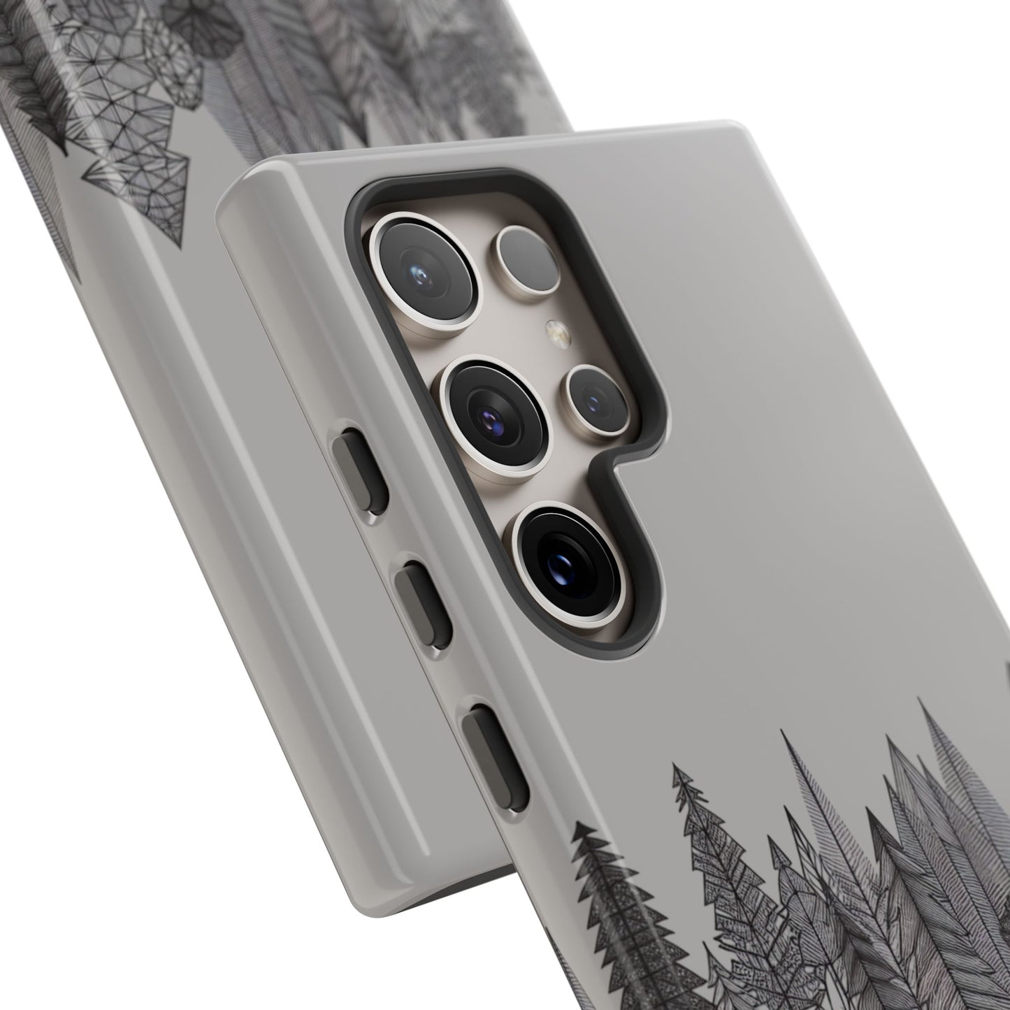 Geometric Monochrome Woodland Ultra-Tough Phone Case