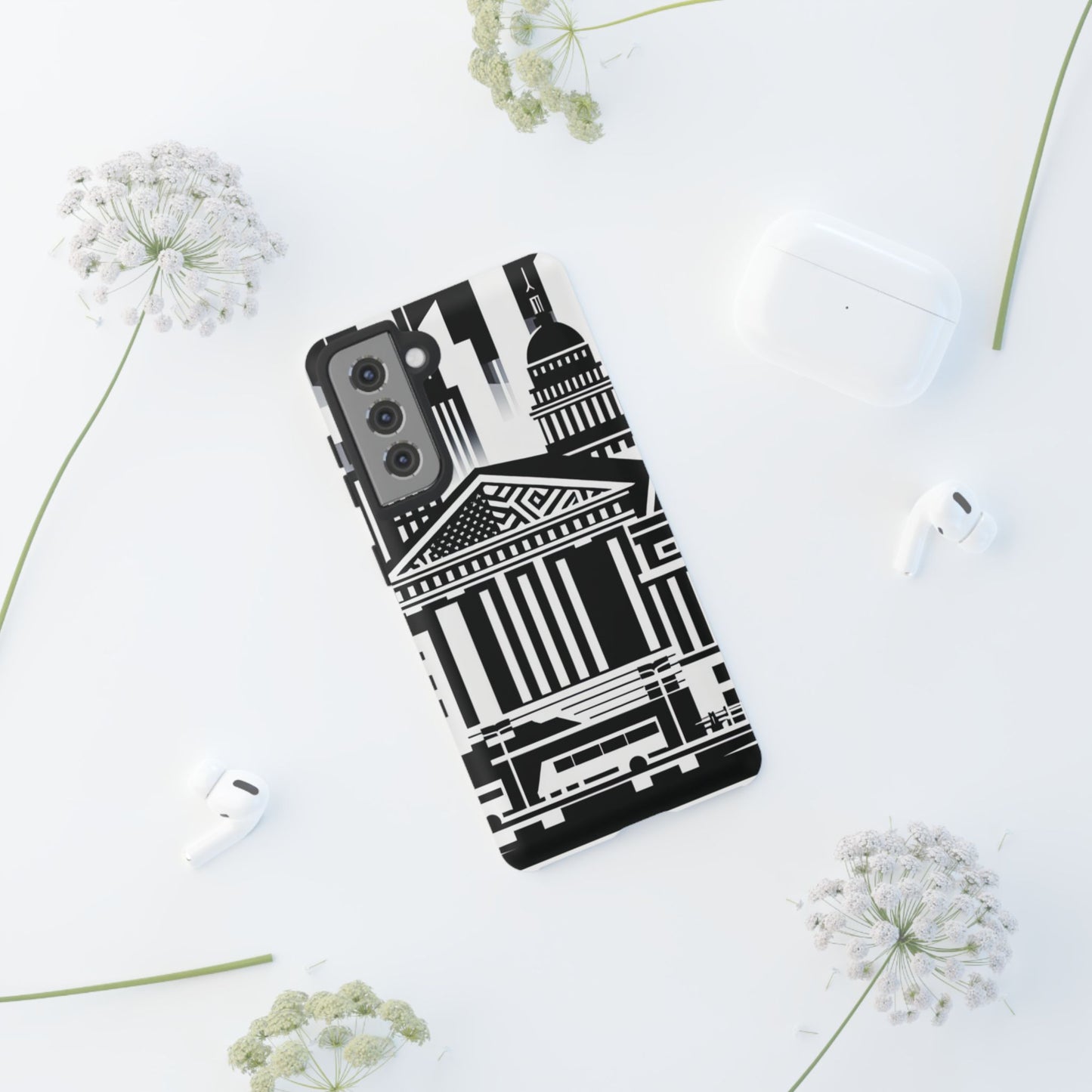 Monochrome City Buildings Ultra-Tough Phone Case