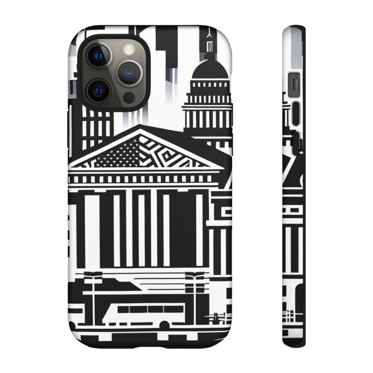 Monochrome City Buildings Ultra-Tough Phone Case