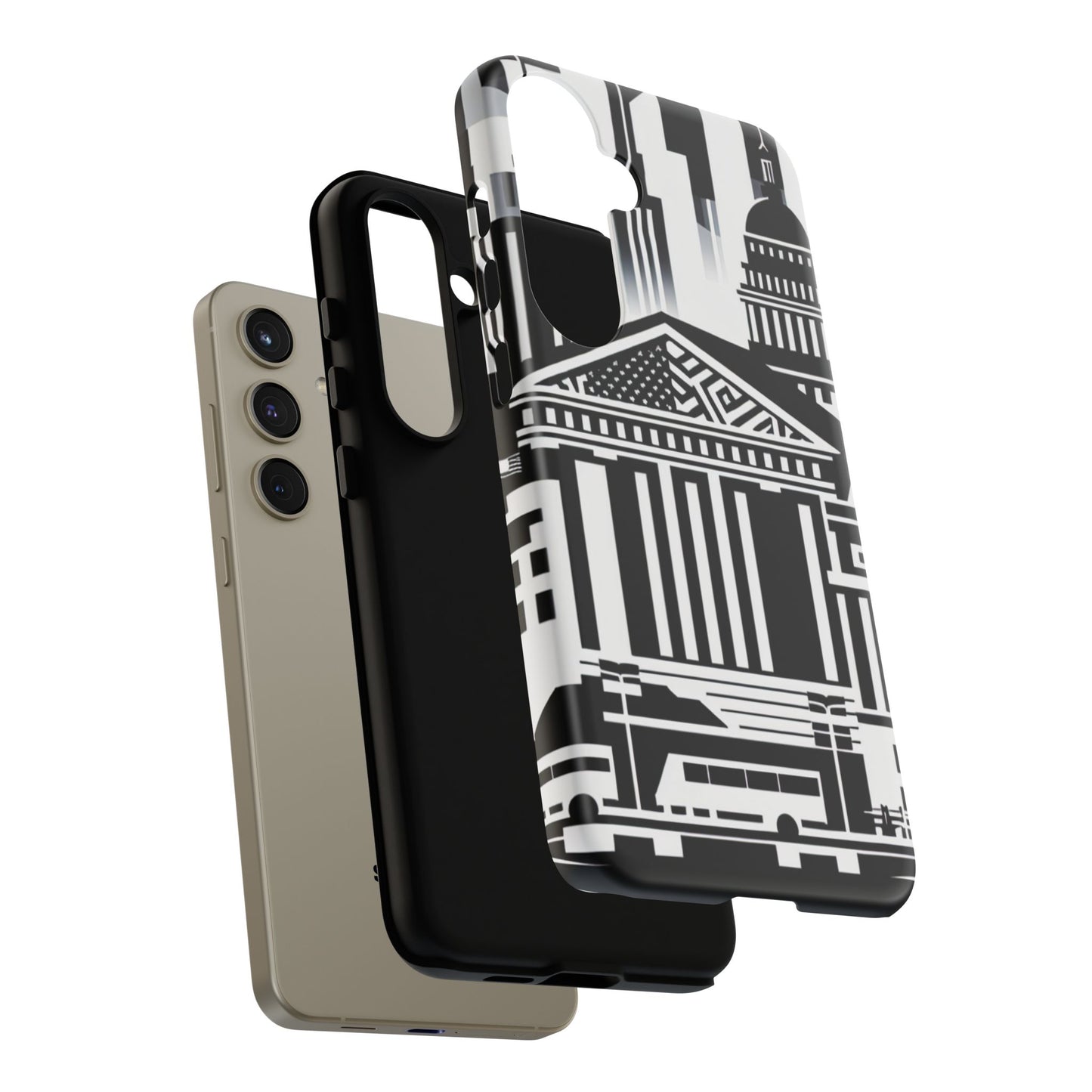 Monochrome City Buildings Ultra-Tough Phone Case