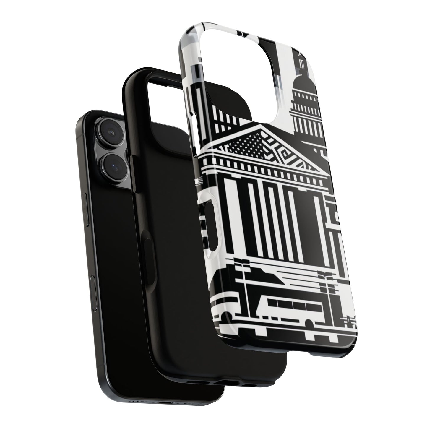 Monochrome City Buildings Ultra-Tough Phone Case