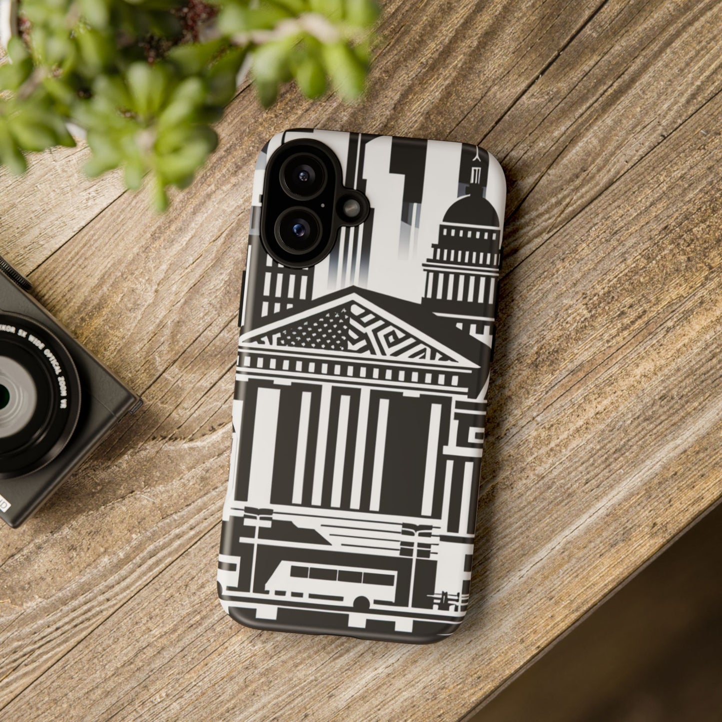 Monochrome City Buildings Ultra-Tough Phone Case