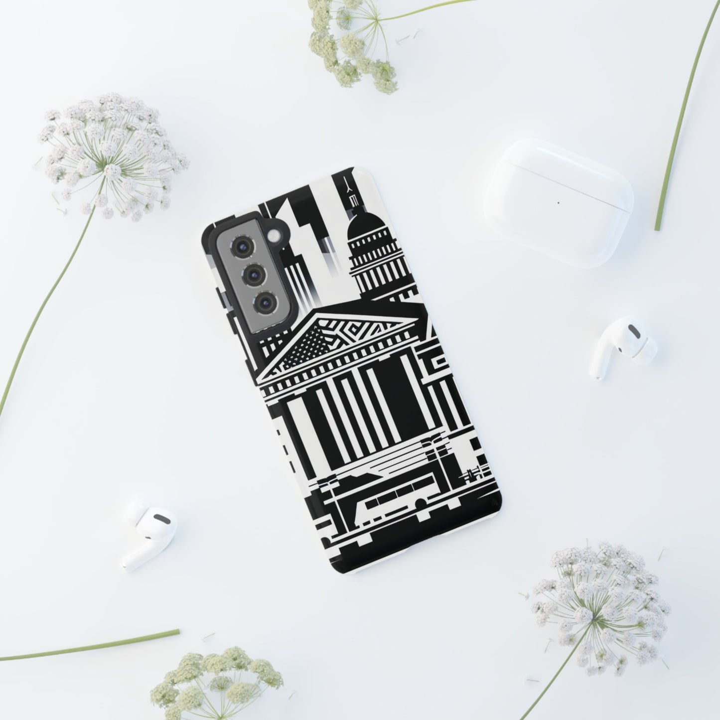 Monochrome City Buildings Ultra-Tough Phone Case