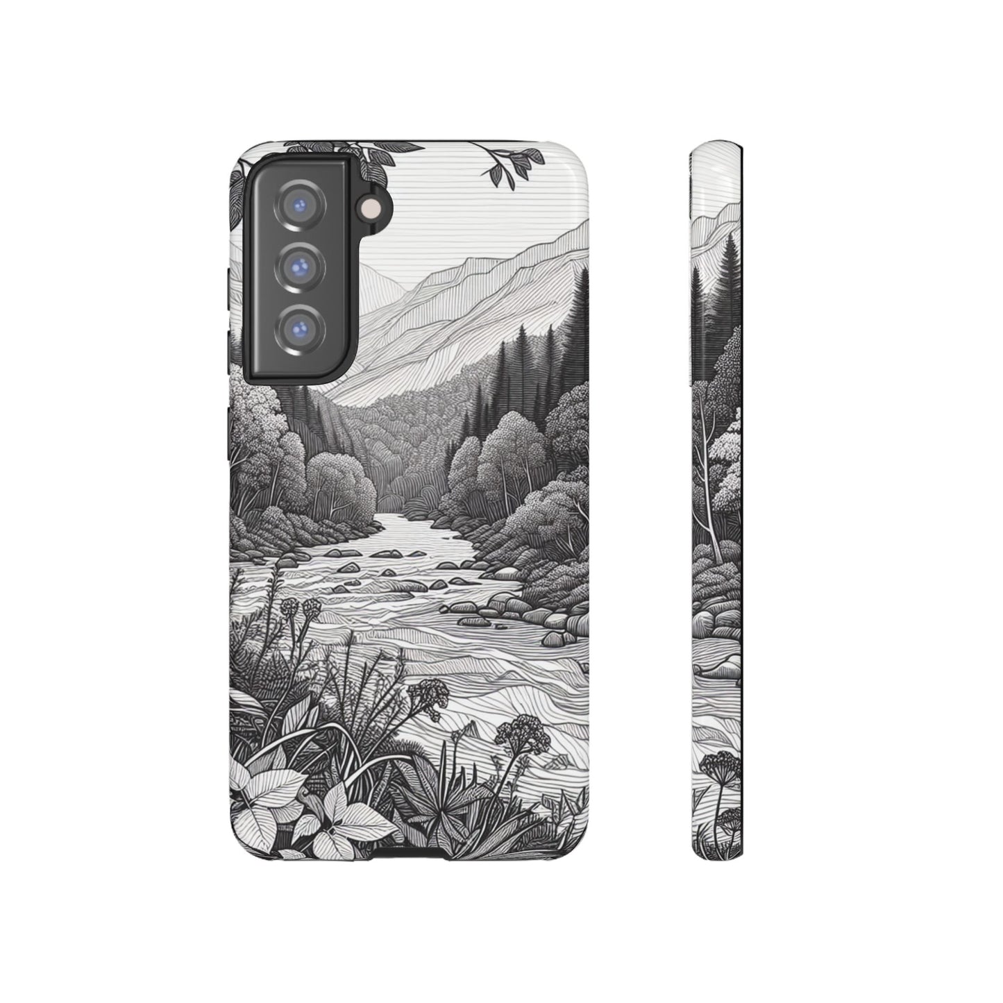 Landscape Line Drawing Ultra-Tough Phone Case