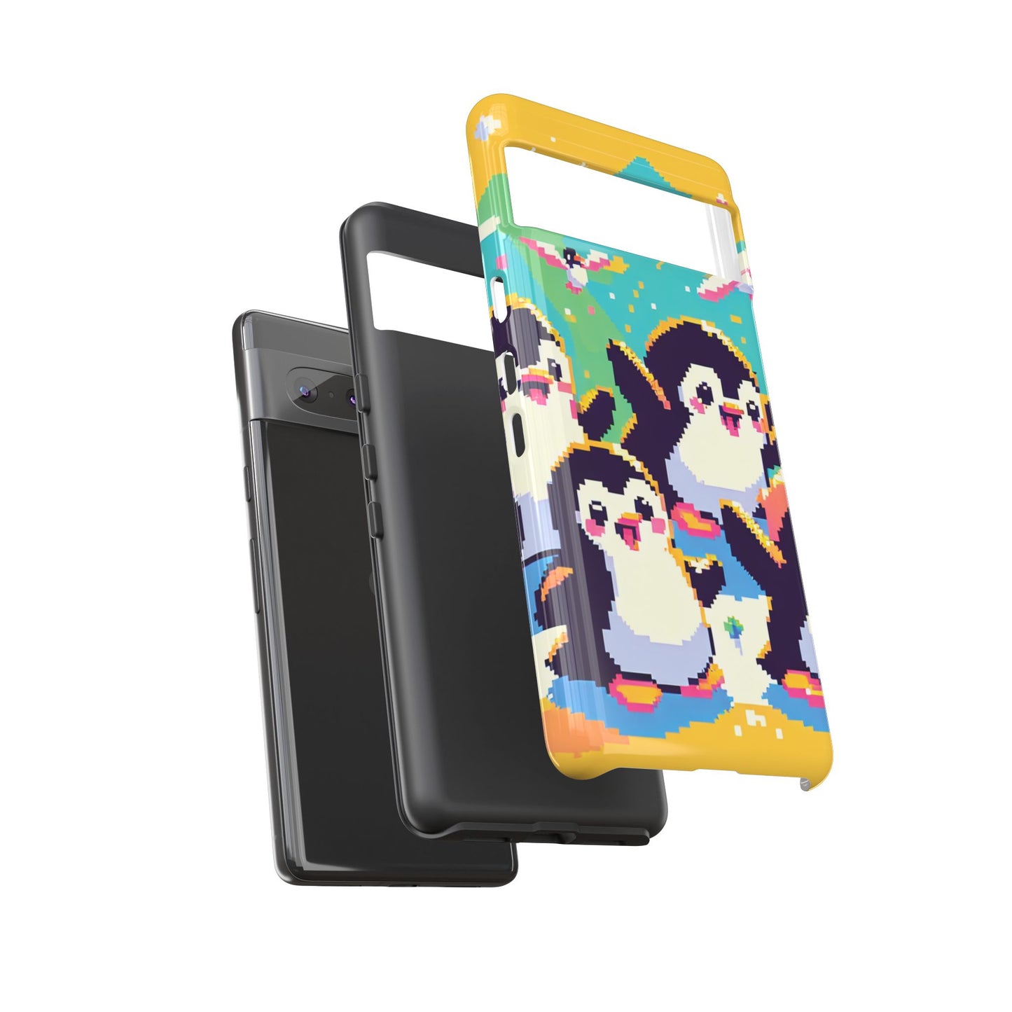 Cute Pixel Penguin Ultra-Tough Phone Case