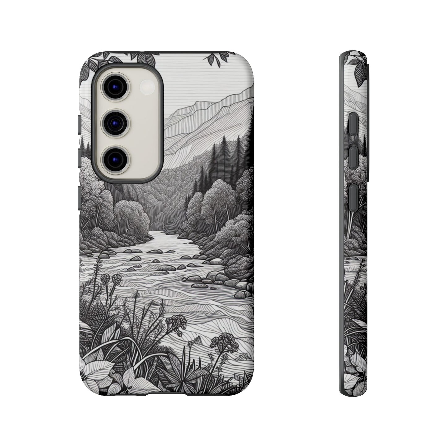 Landscape Line Drawing Ultra-Tough Phone Case