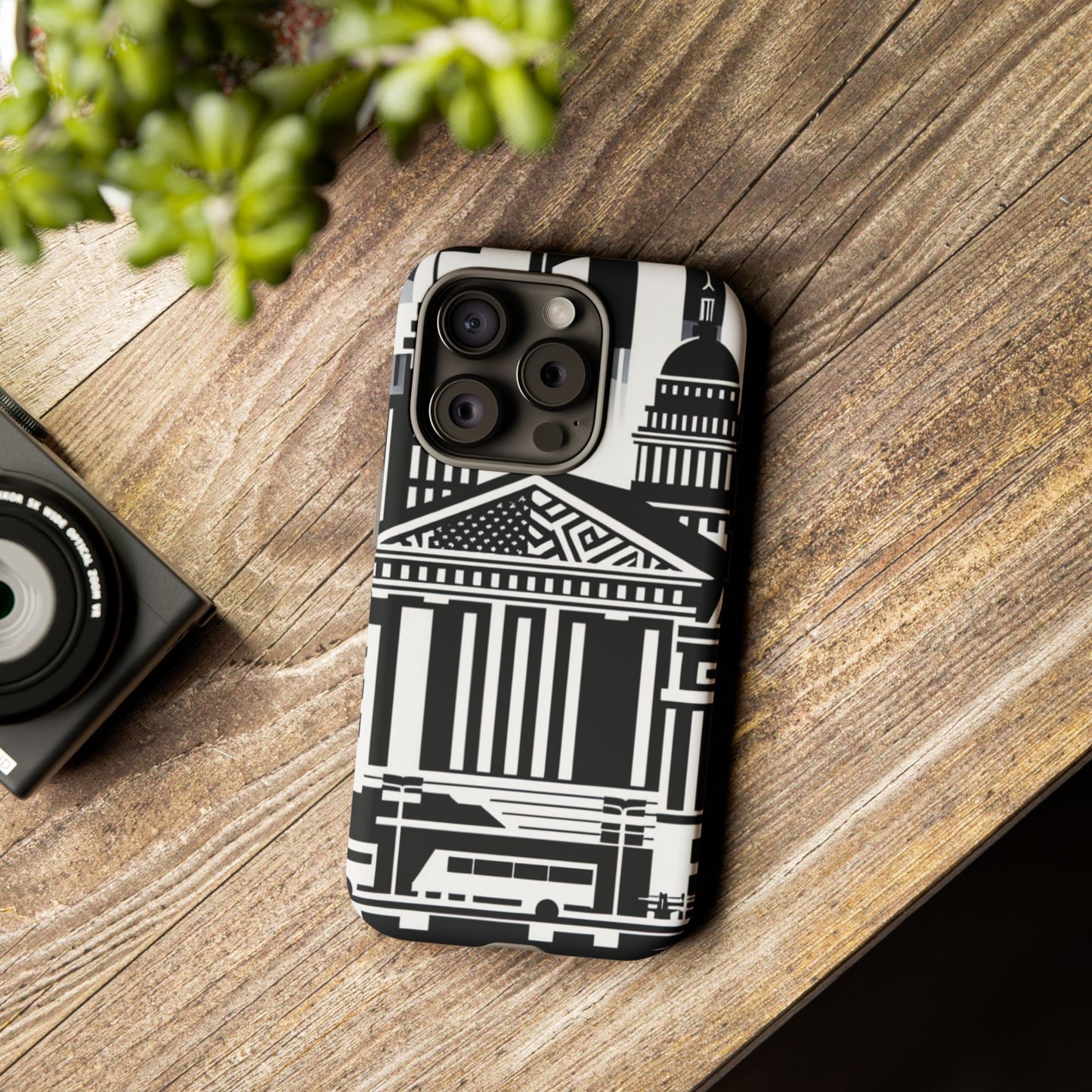 Monochrome City Buildings Ultra-Tough Phone Case