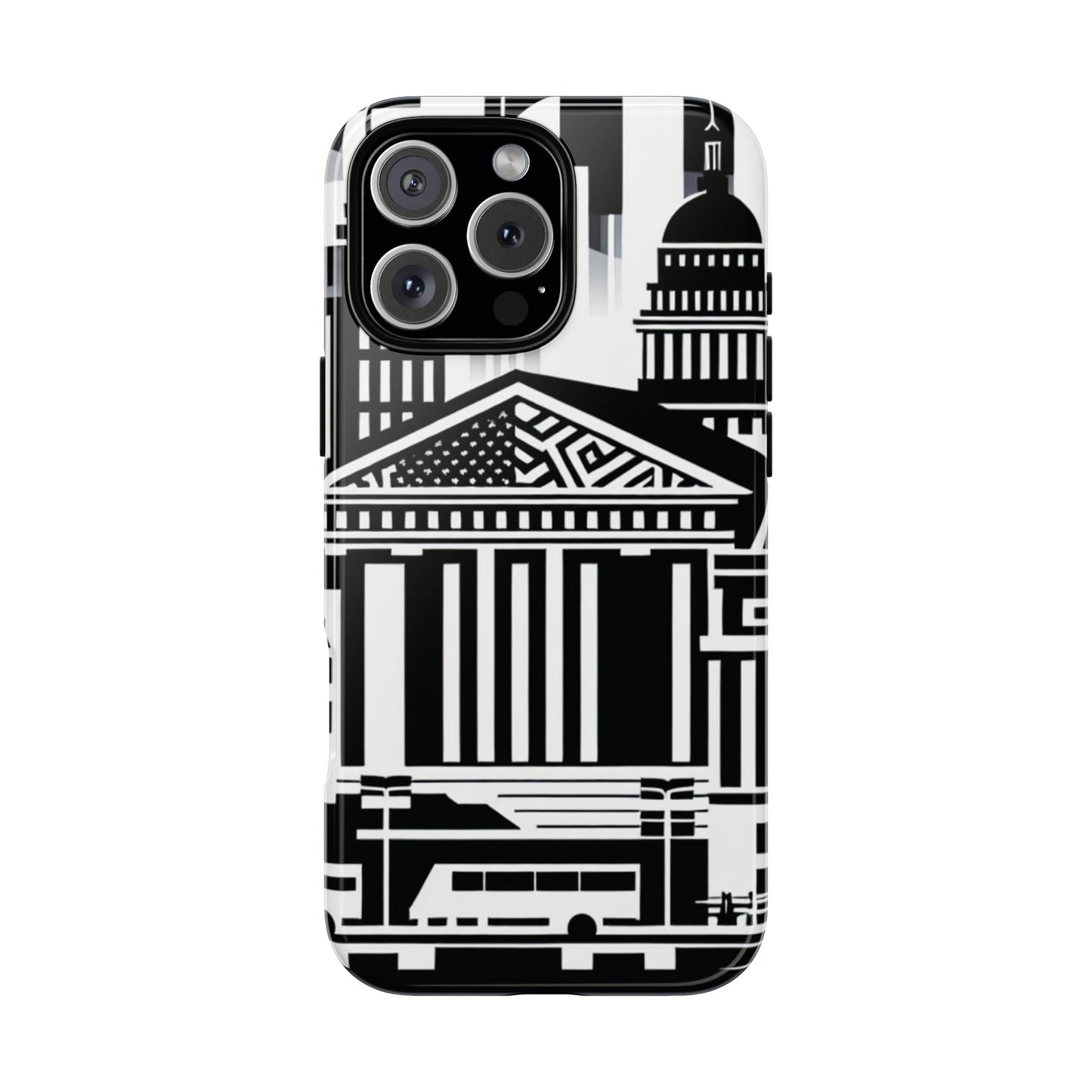 Monochrome City Buildings Ultra-Tough Phone Case