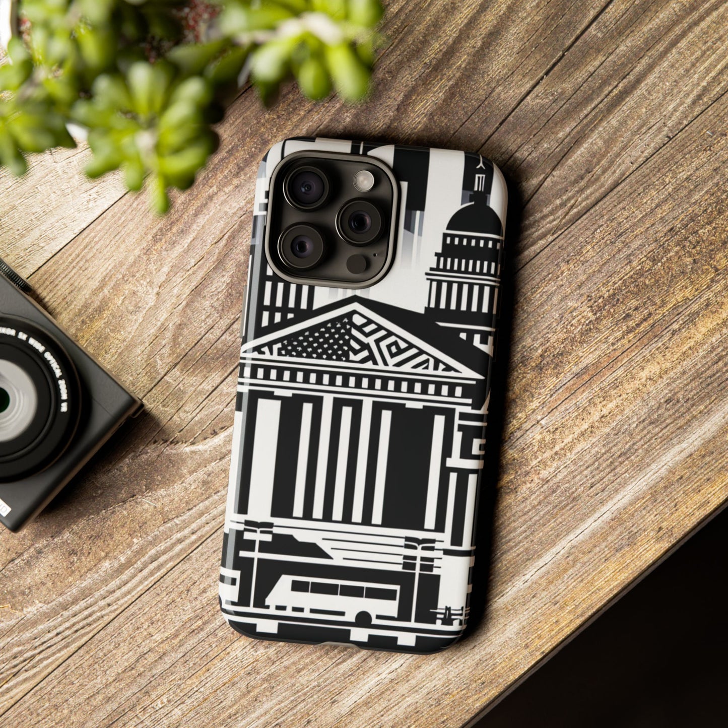 Monochrome City Buildings Ultra-Tough Phone Case