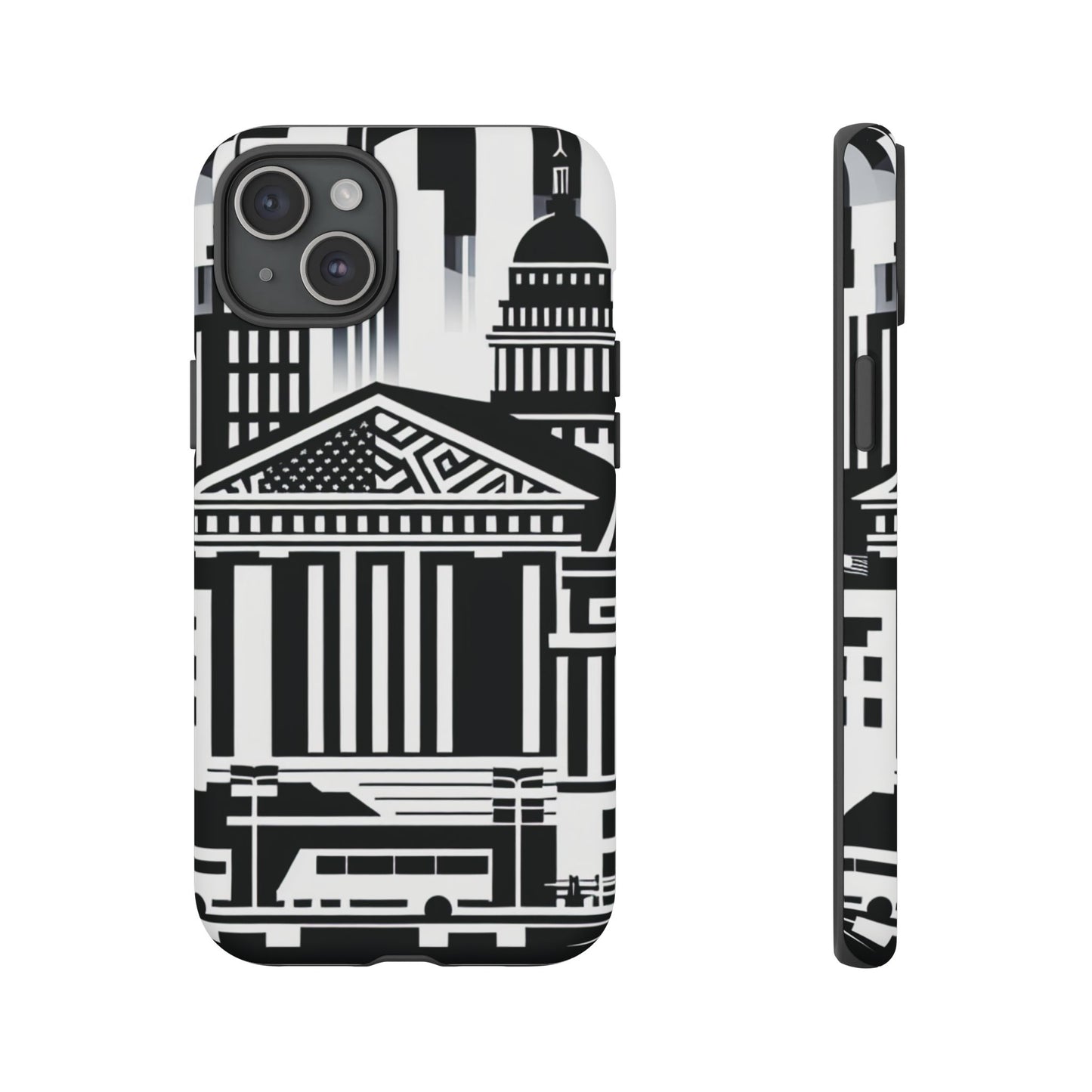 Monochrome City Buildings Ultra-Tough Phone Case