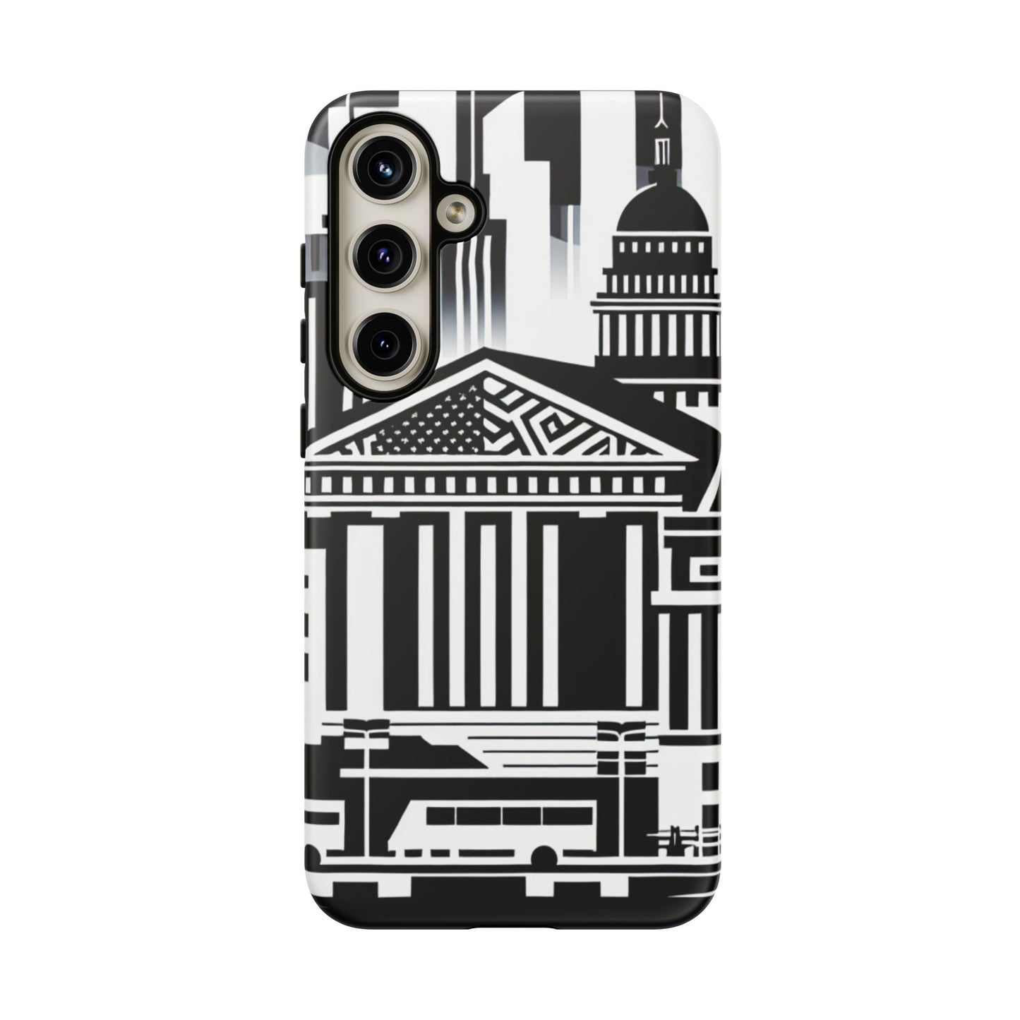 Monochrome City Buildings Ultra-Tough Phone Case