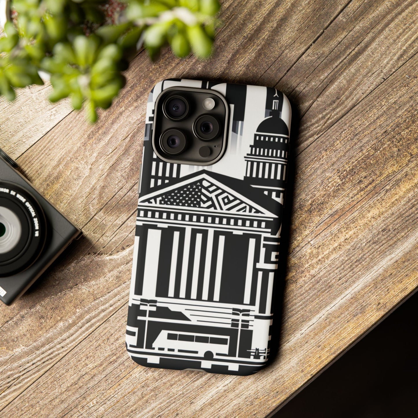 Monochrome City Buildings Ultra-Tough Phone Case