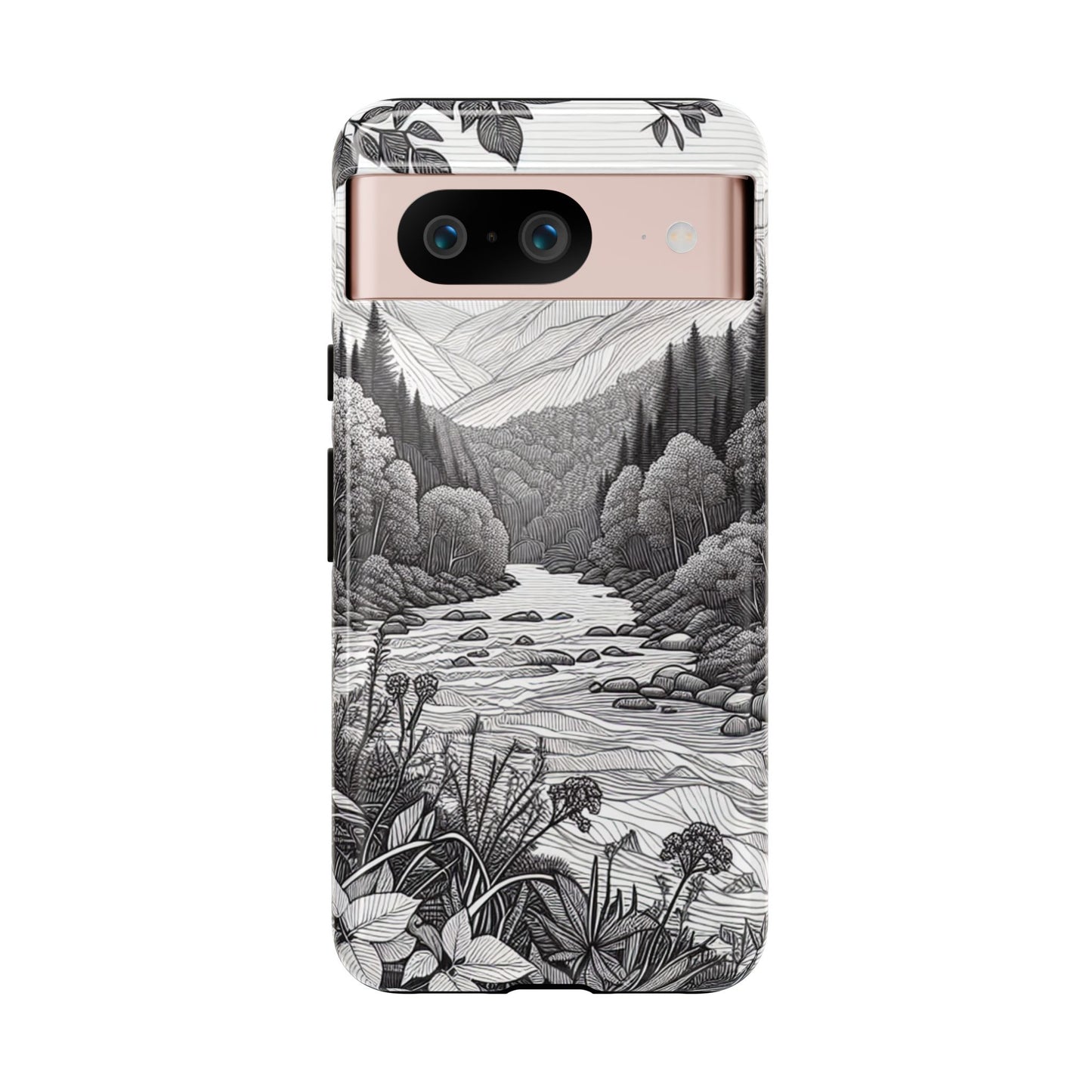 Landscape Line Drawing Ultra-Tough Phone Case