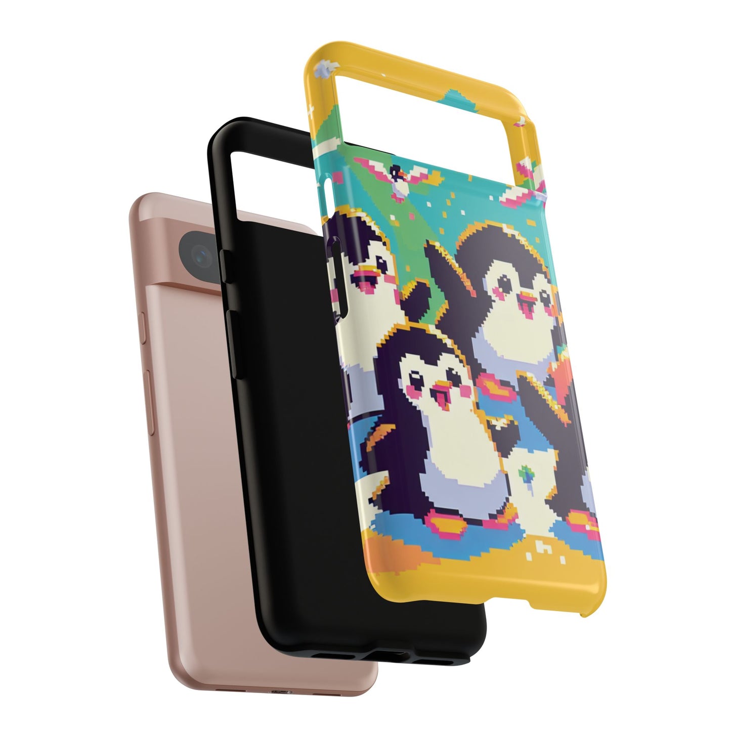 Cute Pixel Penguin Ultra-Tough Phone Case