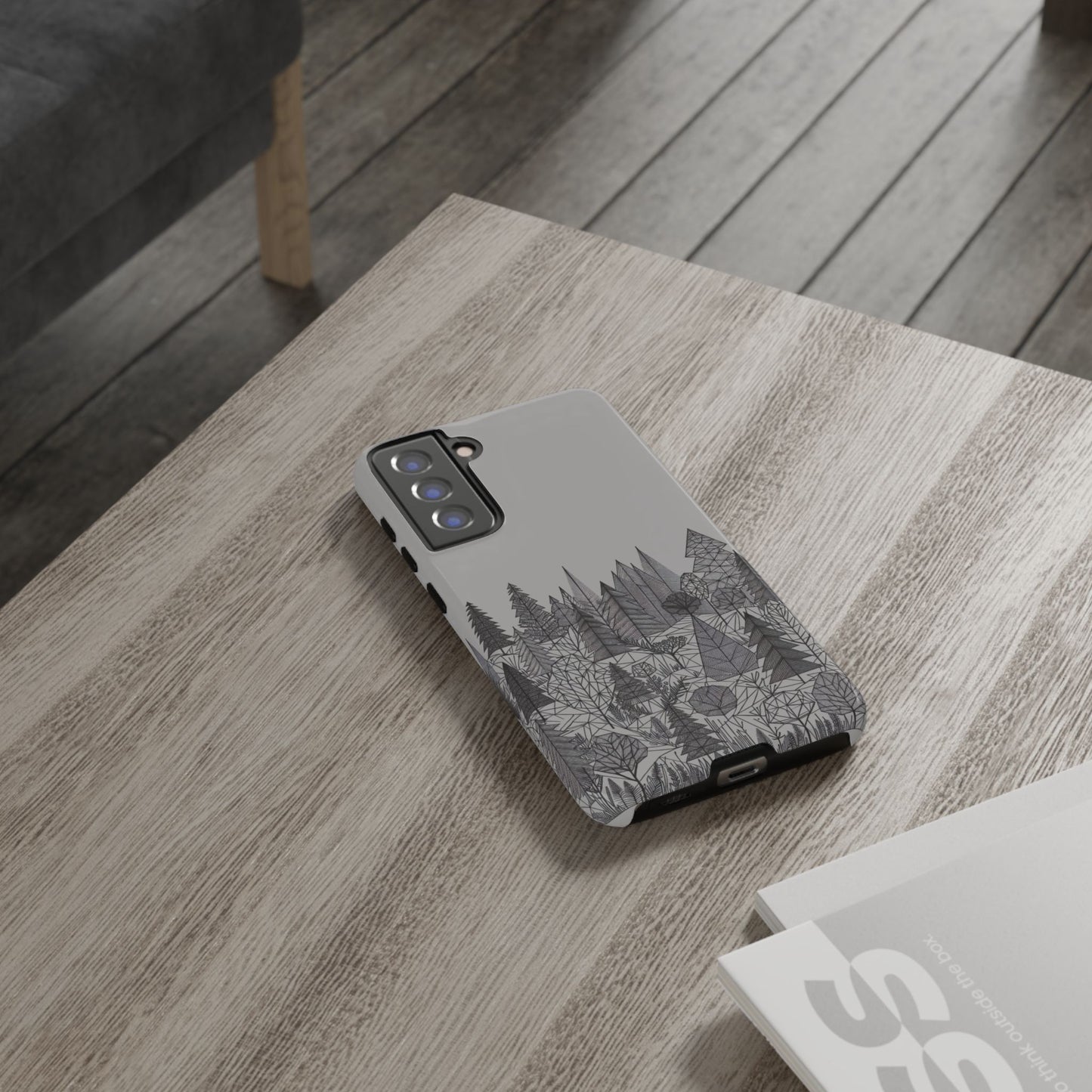 Geometric Monochrome Woodland Ultra-Tough Phone Case