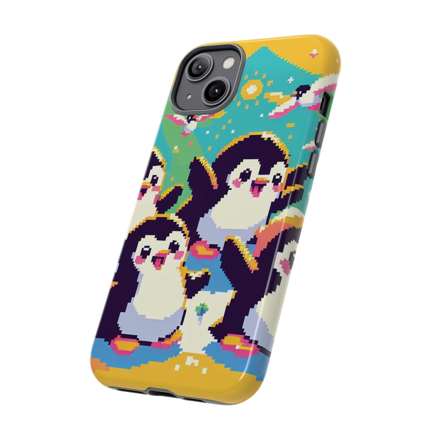 Cute Pixel Penguin Ultra-Tough Phone Case