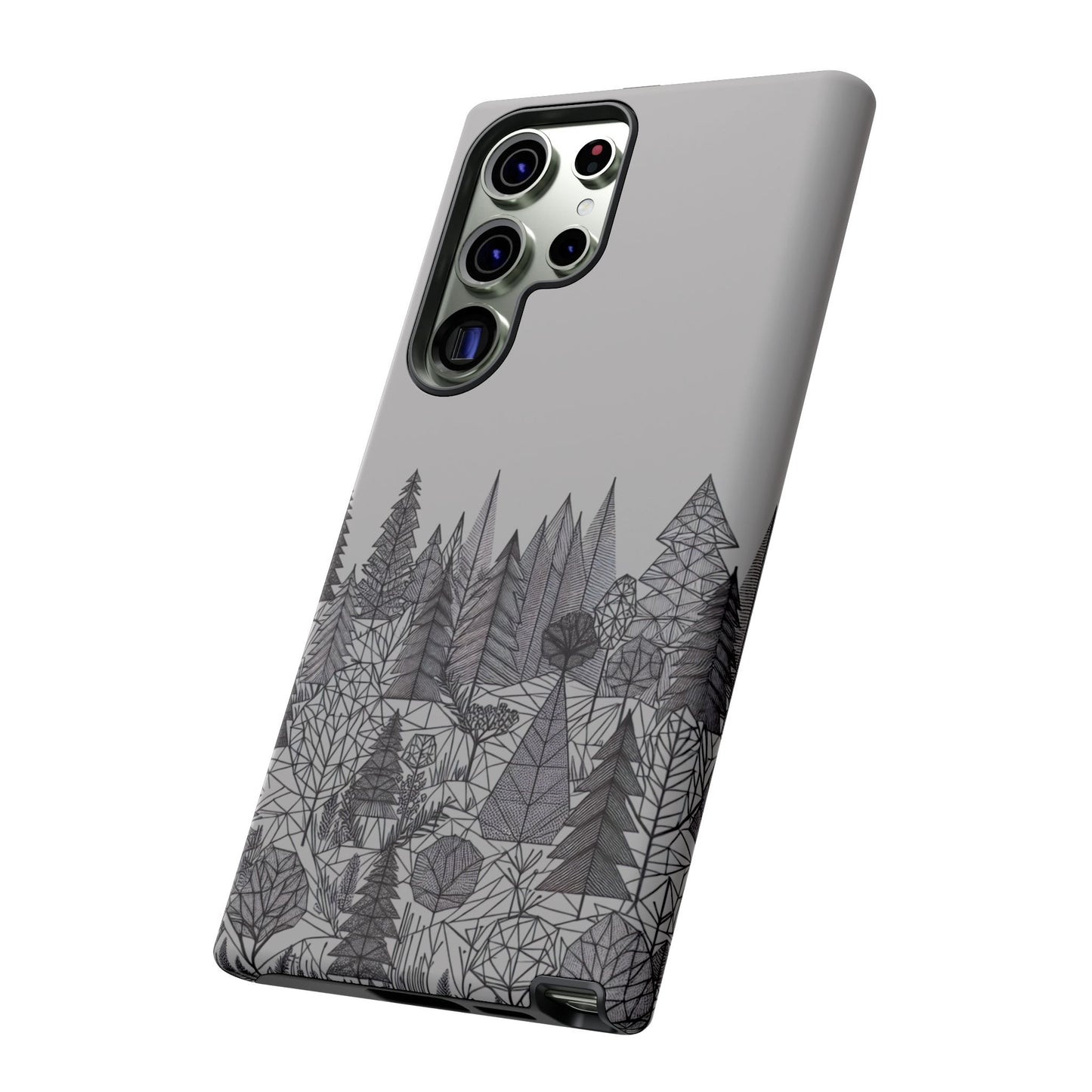 Geometric Monochrome Woodland Ultra-Tough Phone Case