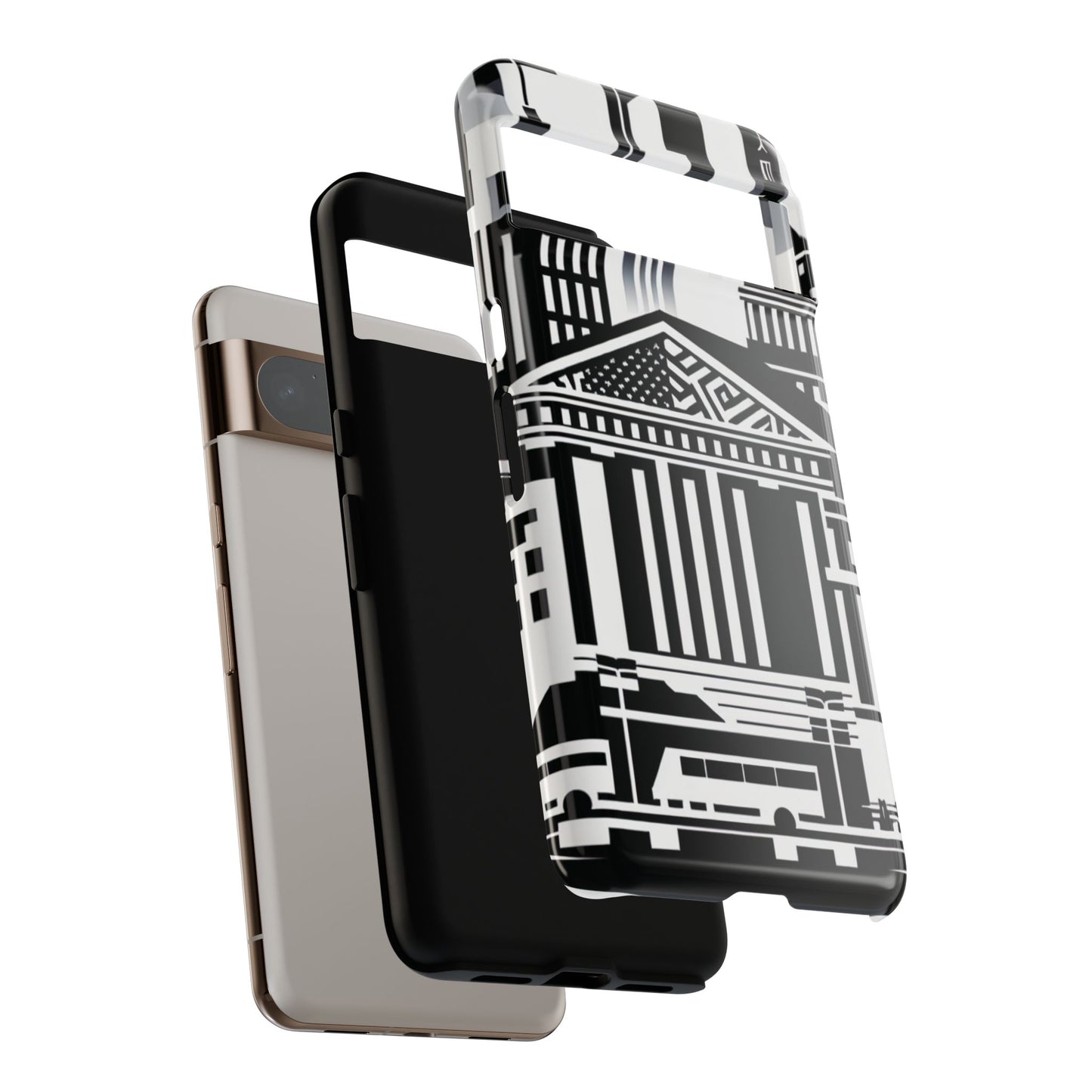 Monochrome City Buildings Ultra-Tough Phone Case