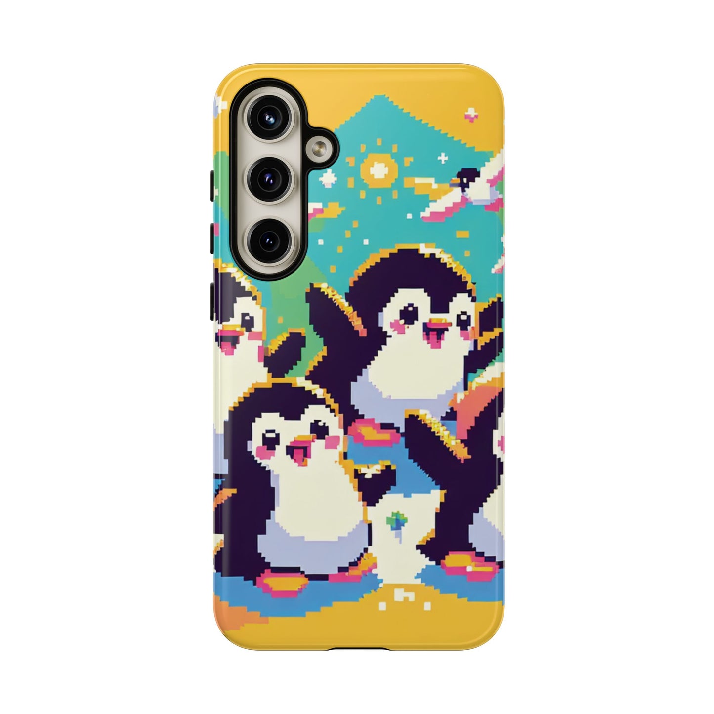 Cute Pixel Penguin Ultra-Tough Phone Case