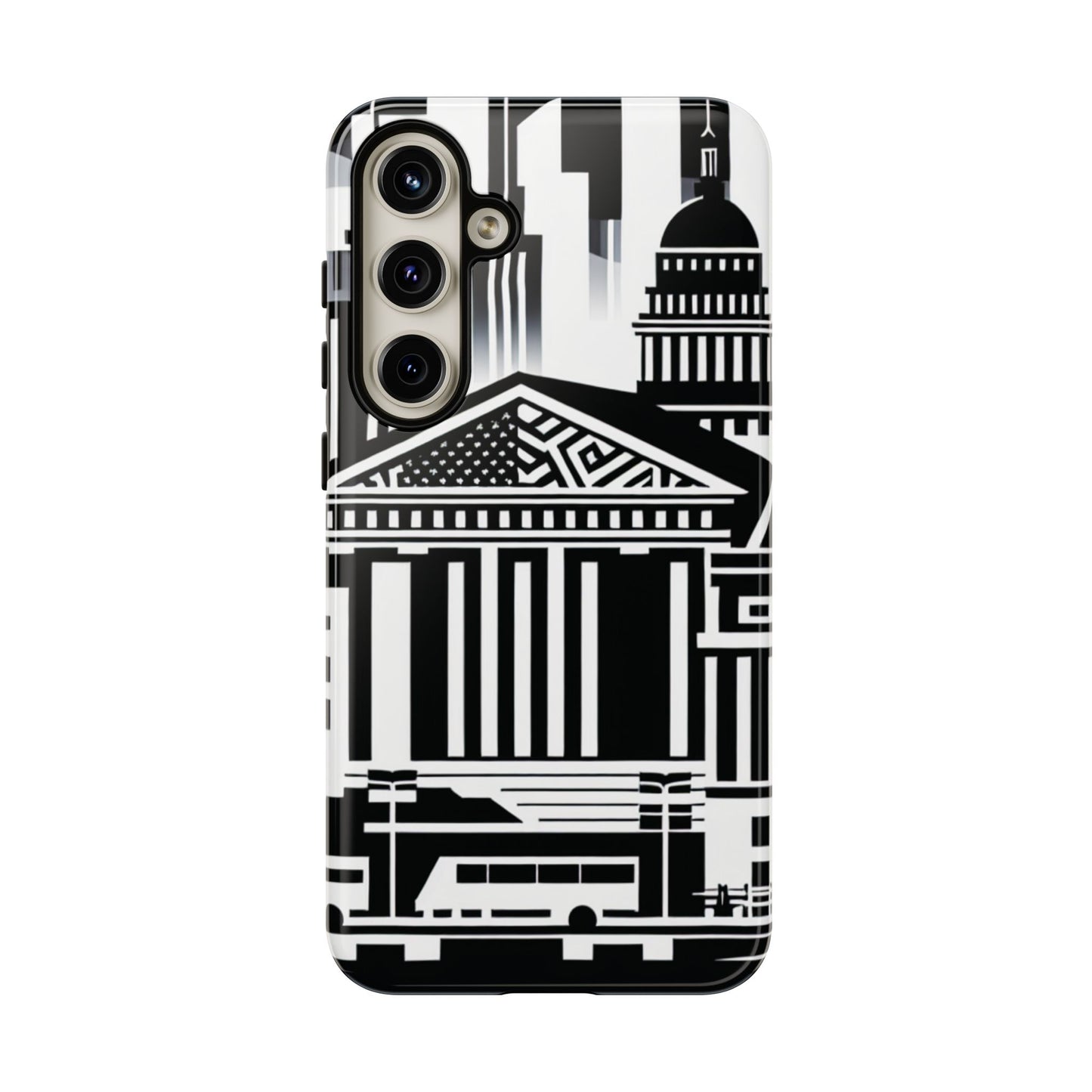 Monochrome City Buildings Ultra-Tough Phone Case