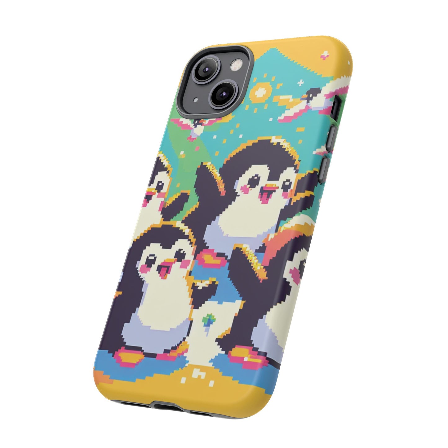 Cute Pixel Penguin Ultra-Tough Phone Case