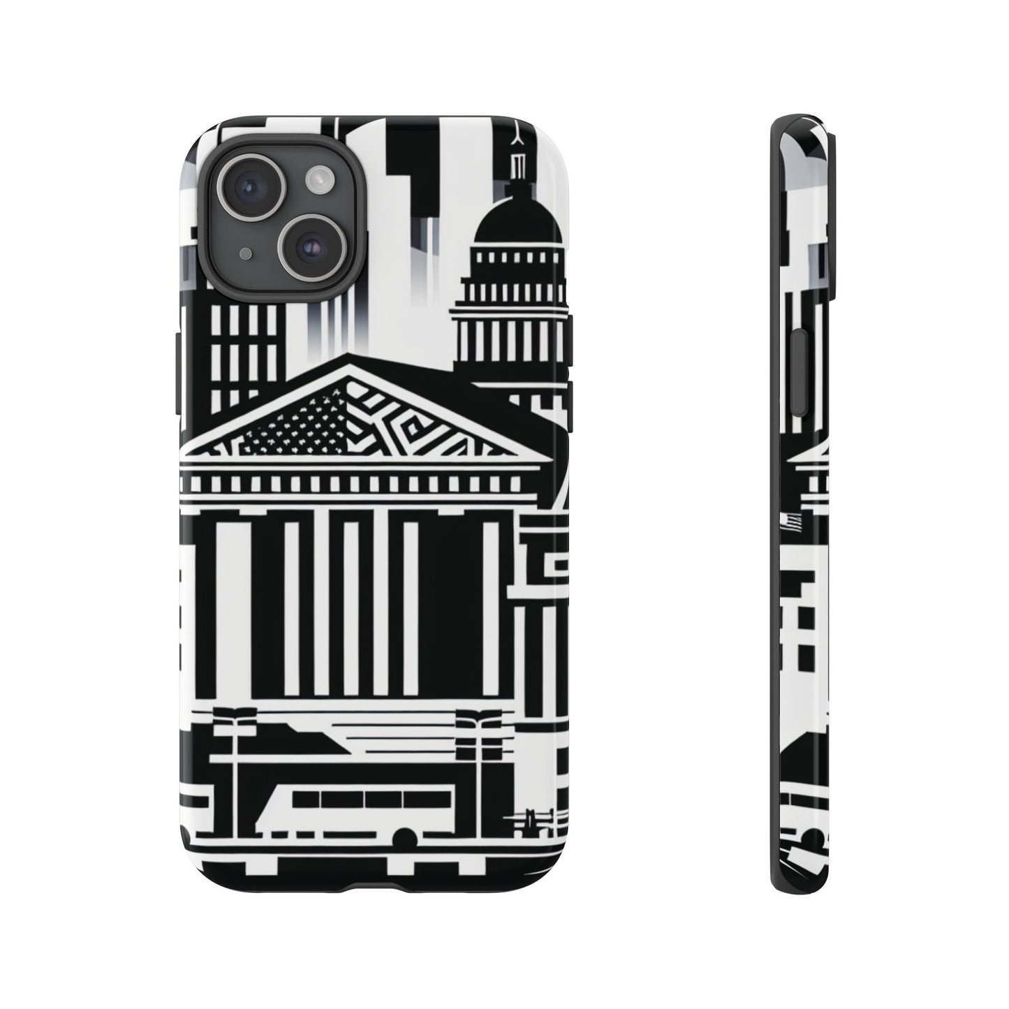 Monochrome City Buildings Ultra-Tough Phone Case