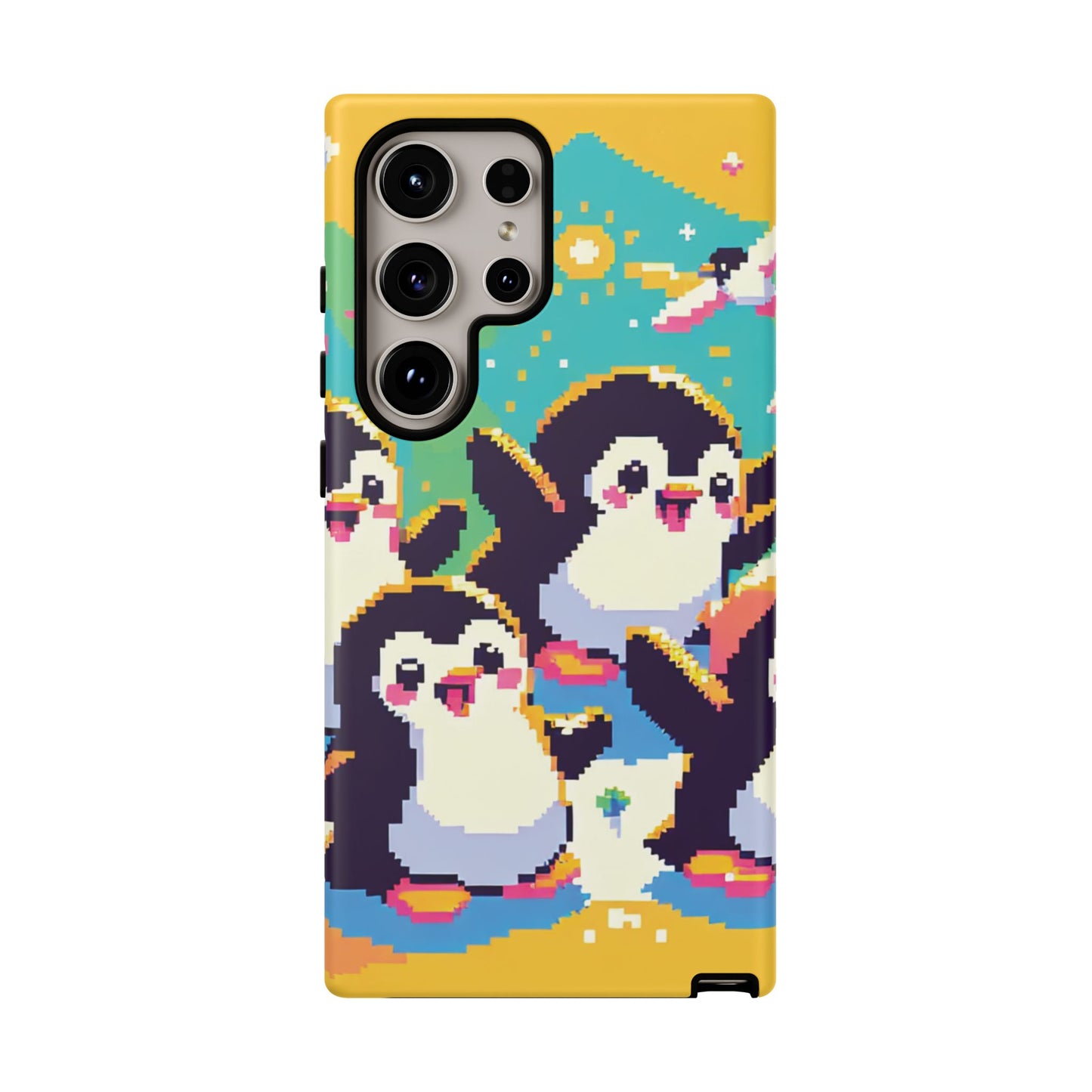 Cute Pixel Penguin Ultra-Tough Phone Case