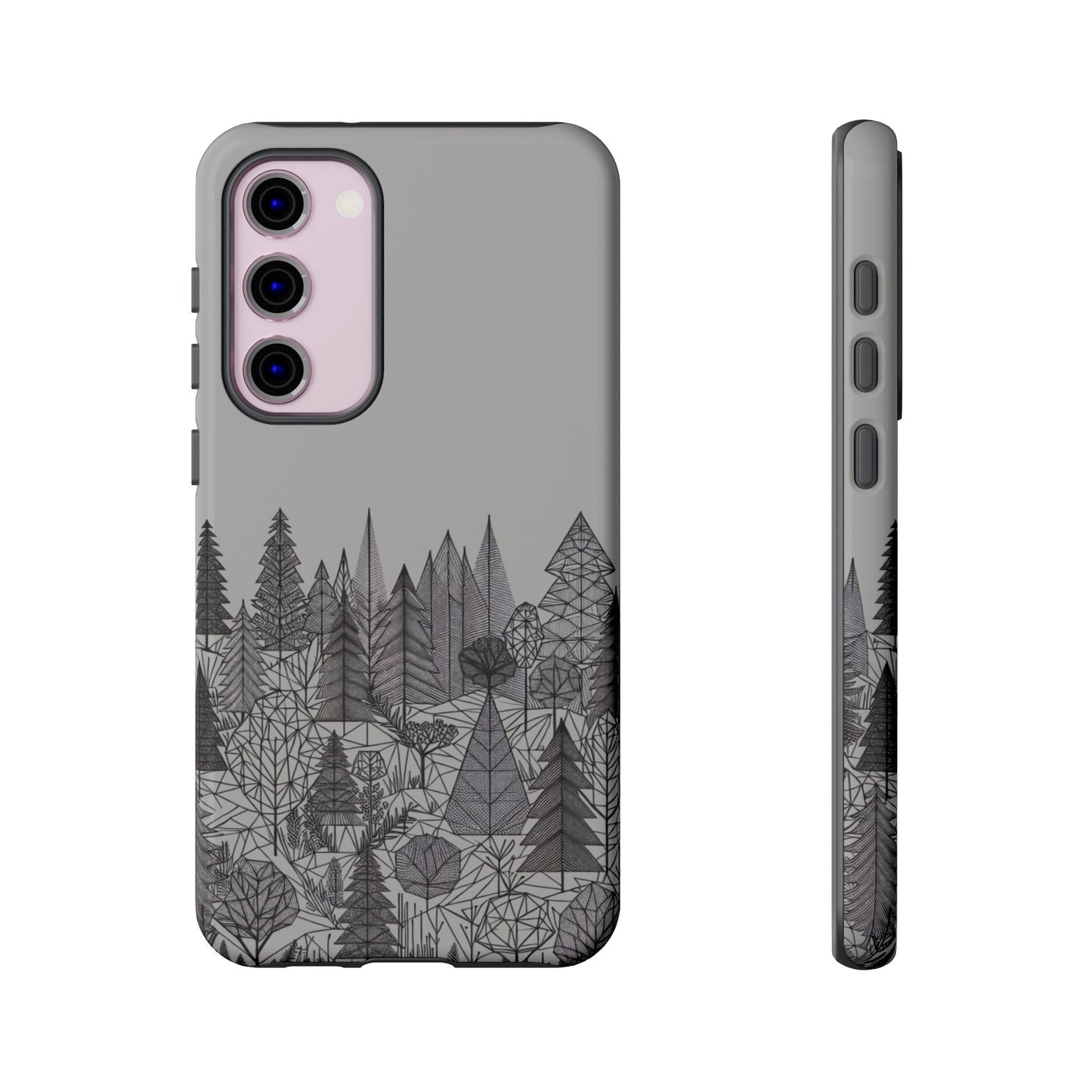 Geometric Monochrome Woodland Ultra-Tough Phone Case