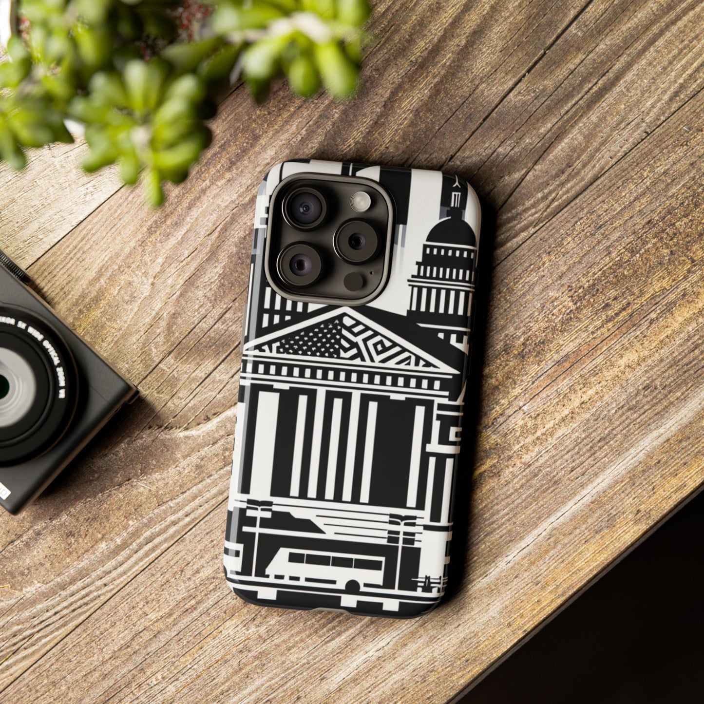 Monochrome City Buildings Ultra-Tough Phone Case