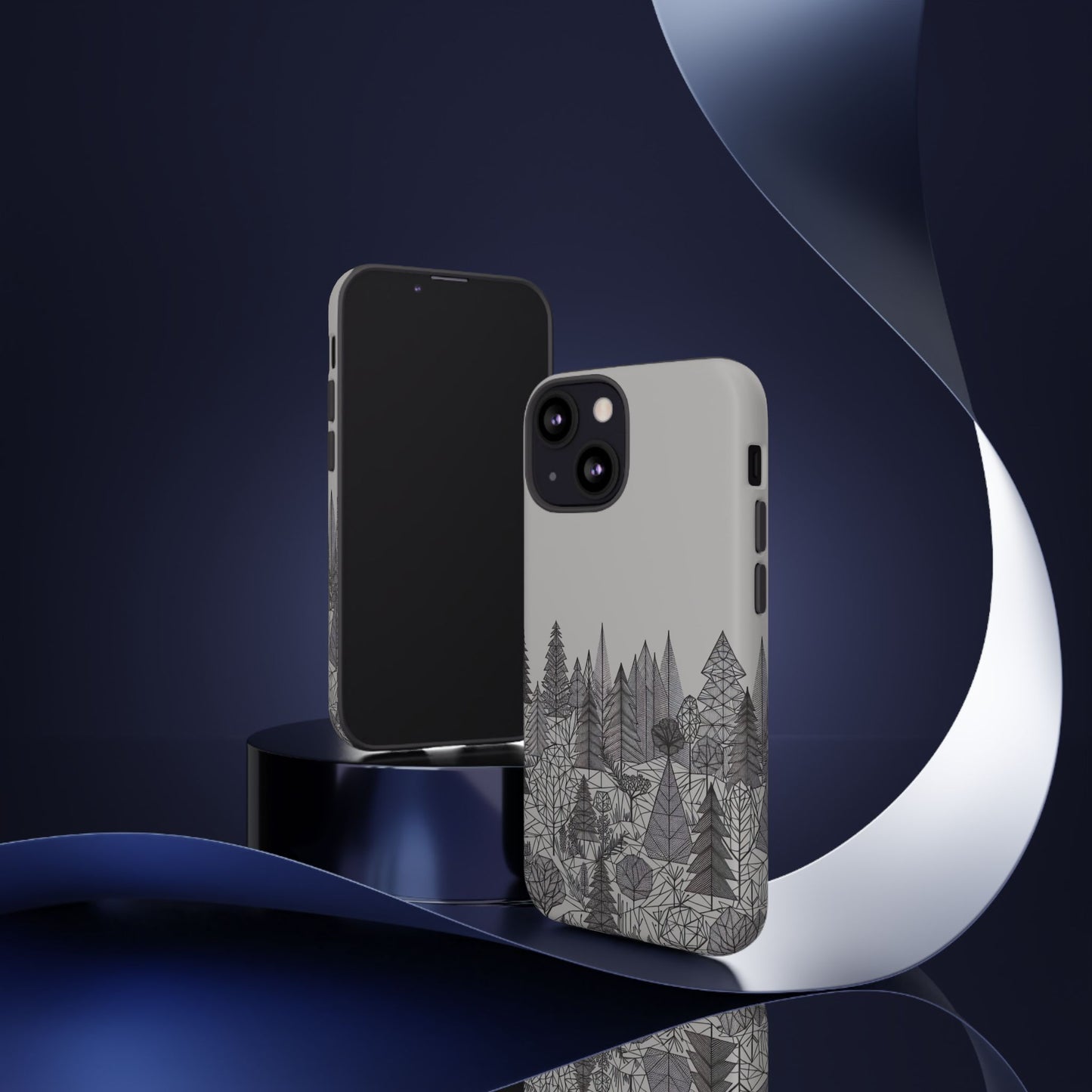 Geometric Monochrome Woodland Ultra-Tough Phone Case