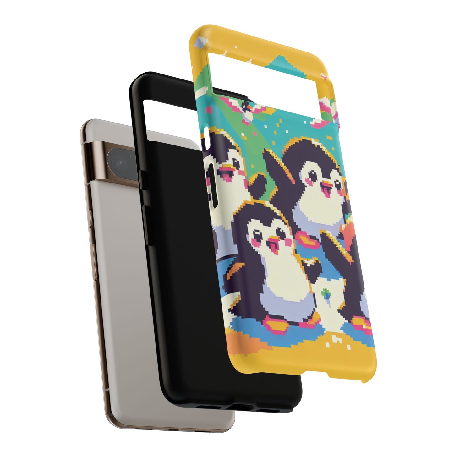 Cute Pixel Penguin Ultra-Tough Phone Case