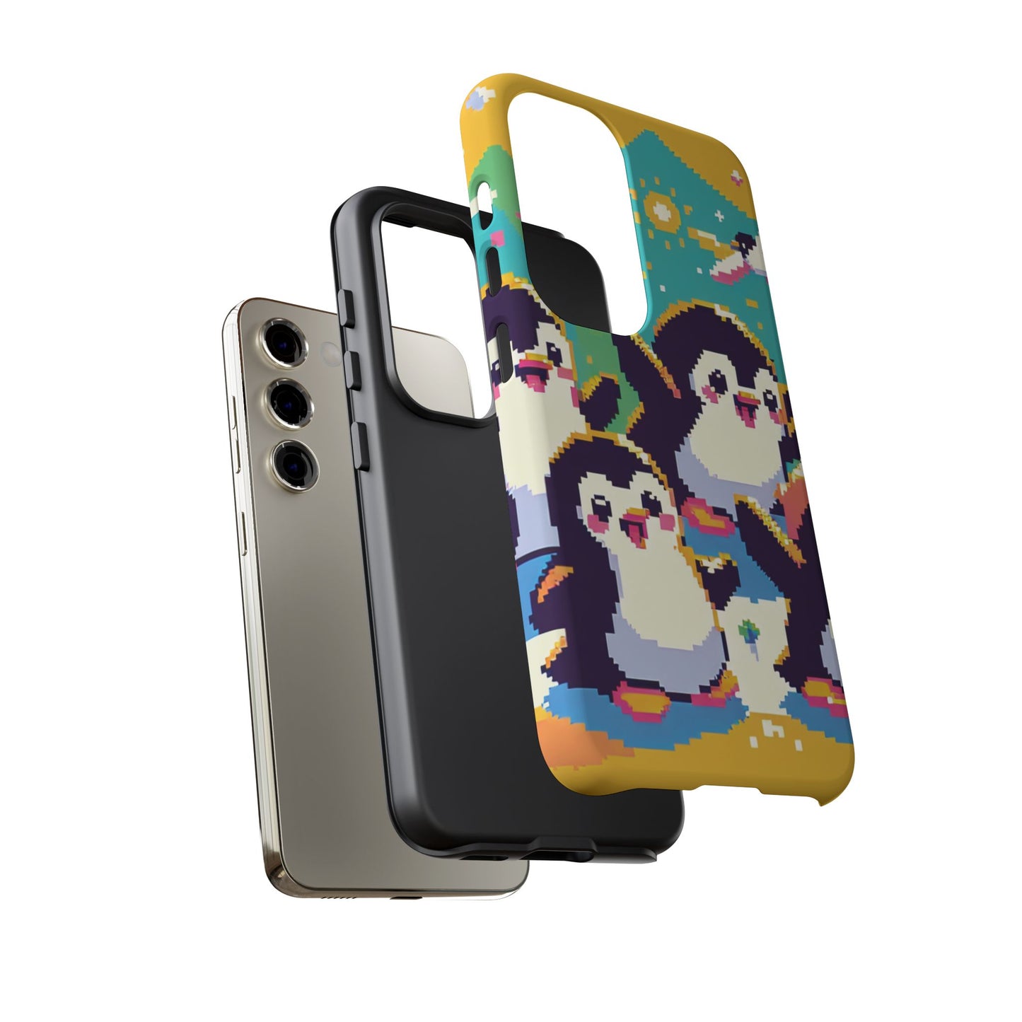 Cute Pixel Penguin Ultra-Tough Phone Case