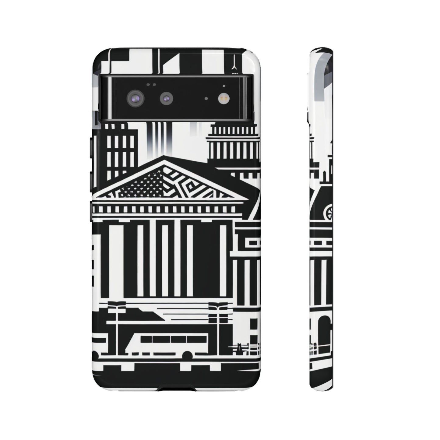 Monochrome City Buildings Ultra-Tough Phone Case