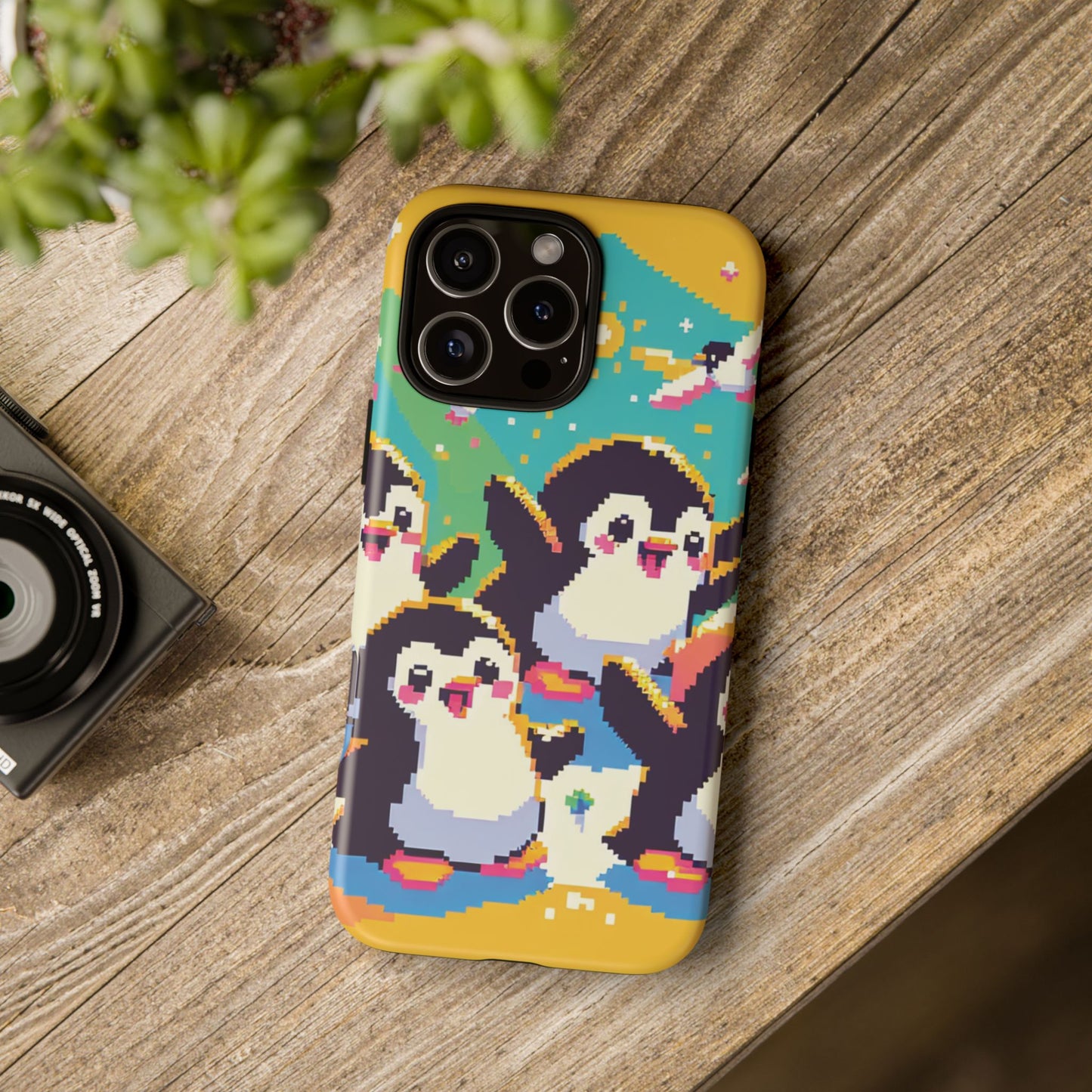 Cute Pixel Penguin Ultra-Tough Phone Case