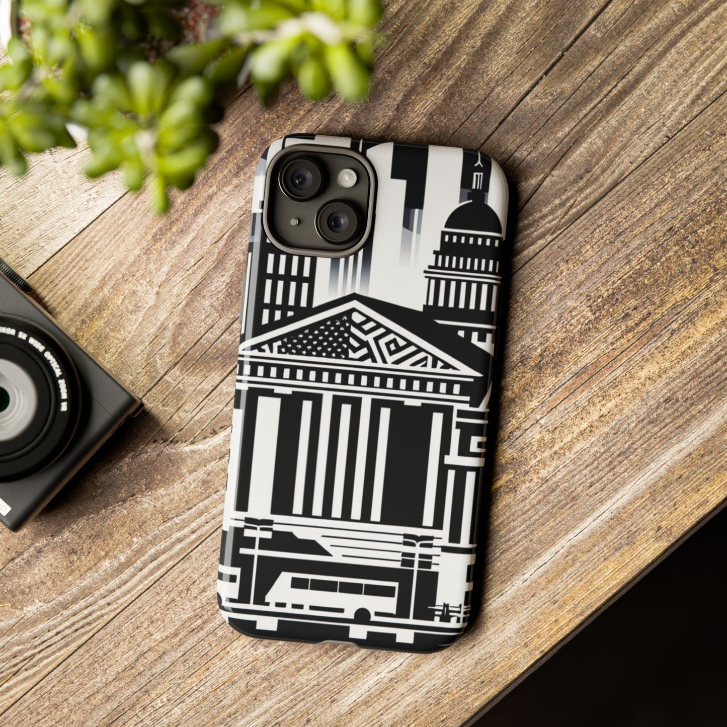 Monochrome City Buildings Ultra-Tough Phone Case