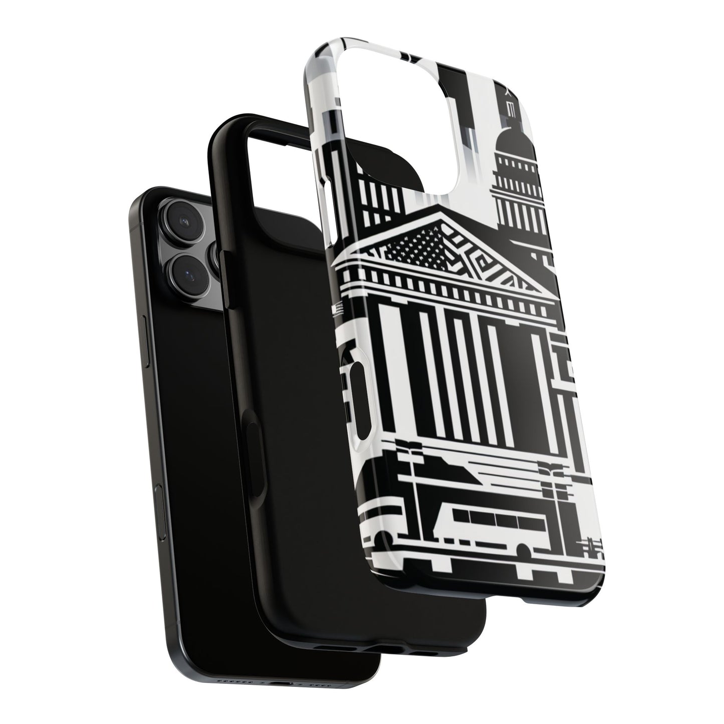 Monochrome City Buildings Ultra-Tough Phone Case