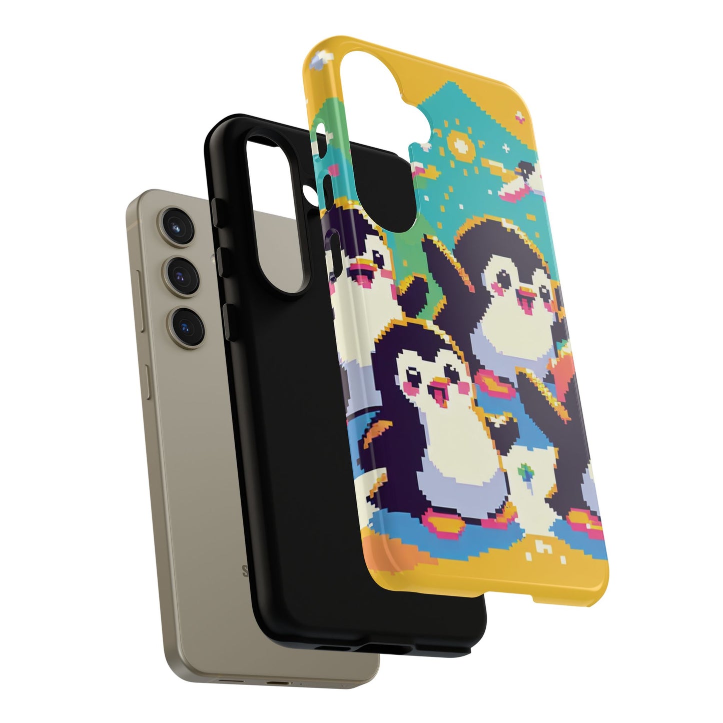 Cute Pixel Penguin Ultra-Tough Phone Case