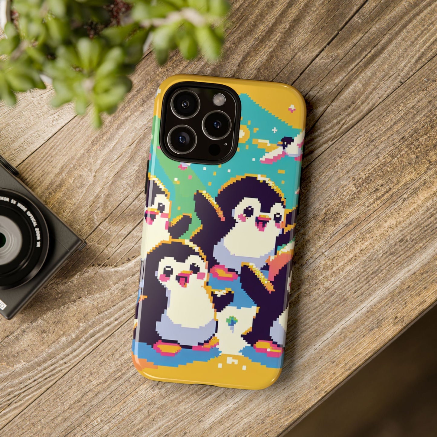 Cute Pixel Penguin Ultra-Tough Phone Case