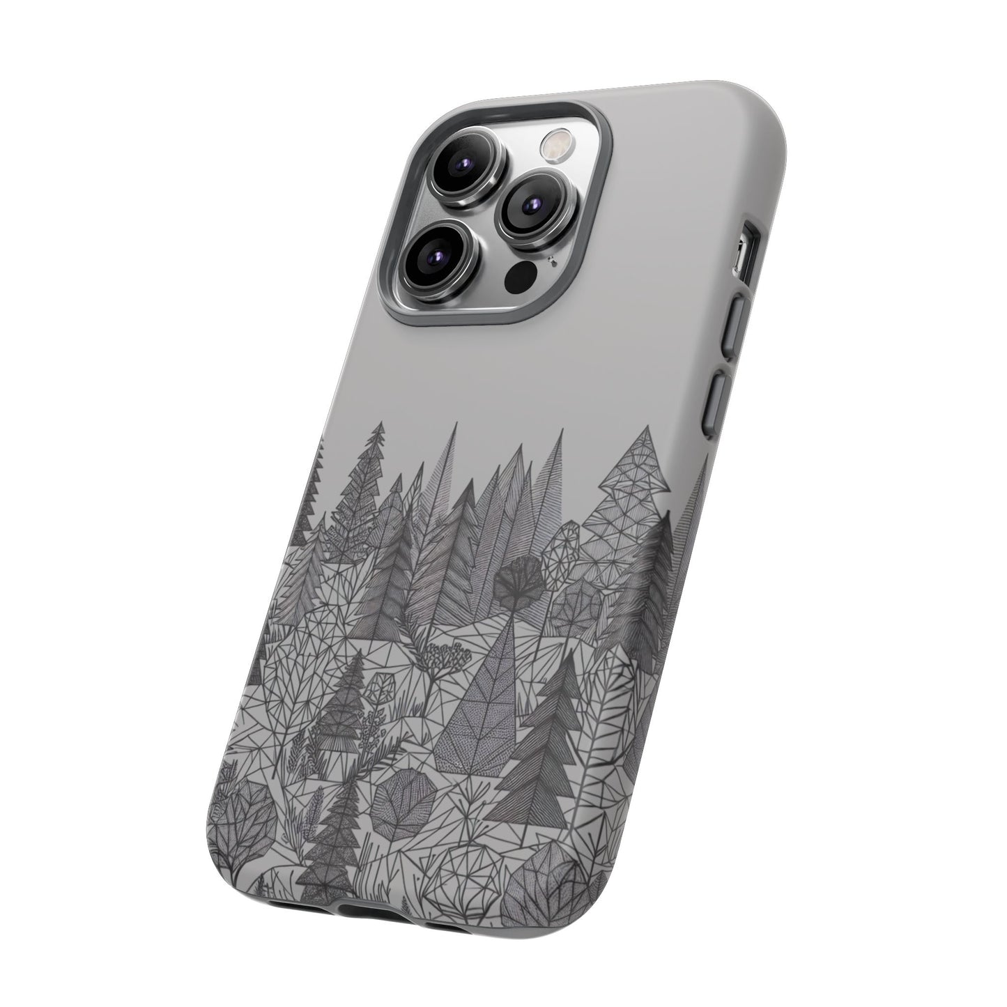 Geometric Monochrome Woodland Ultra-Tough Phone Case